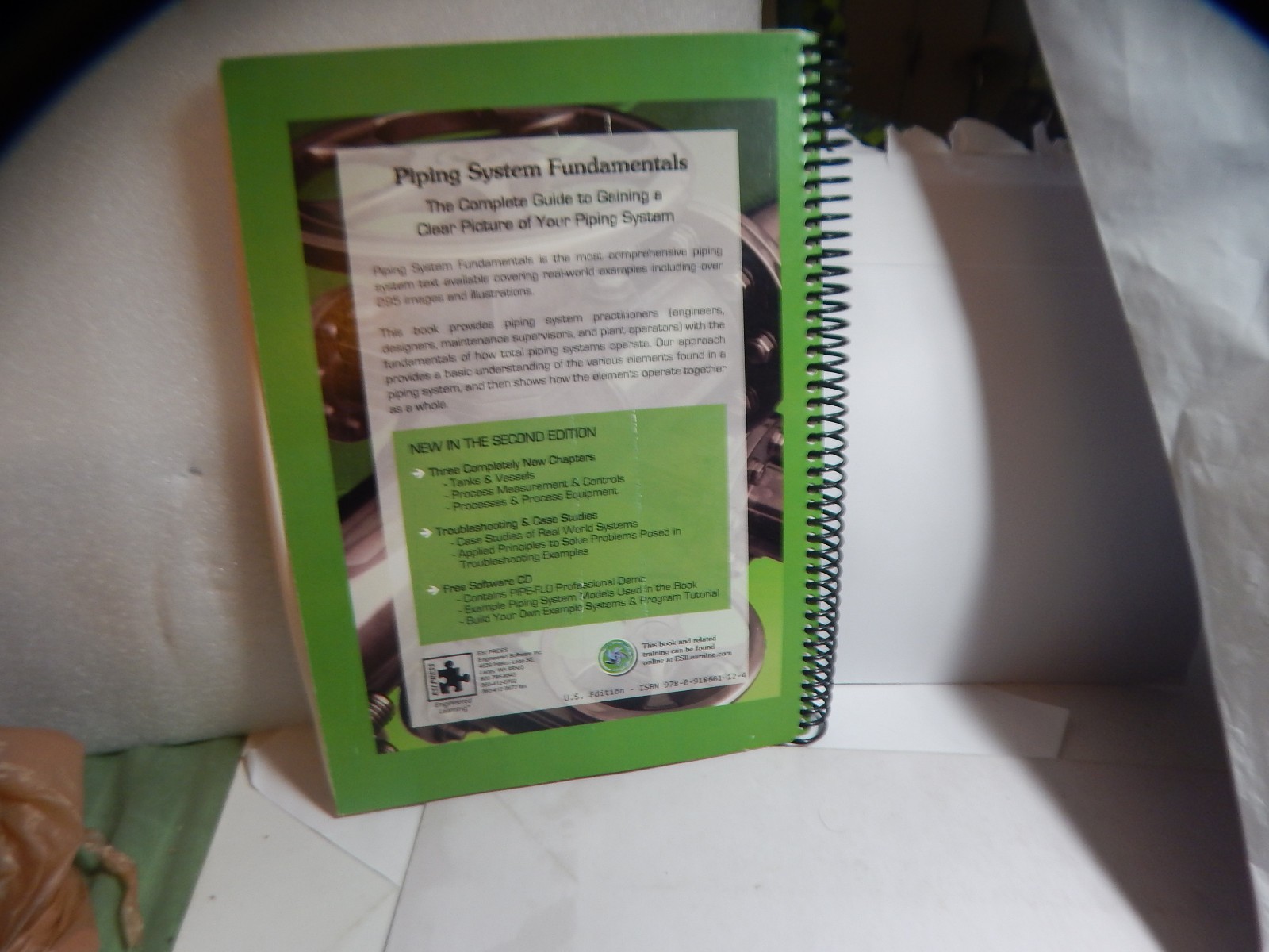Piping System Fundamentals Hardee & Sines 2nd Edition 2012 Spiral Bound Like New