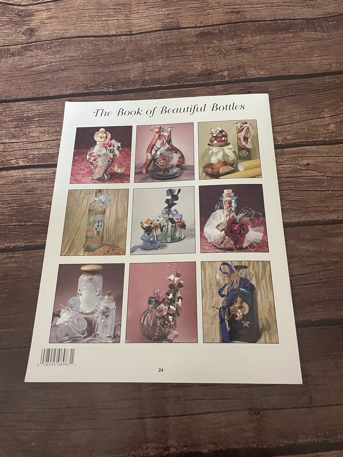 The Book of Beautiful BOTTLES Booklet Betsye Yates PLAID Inc 24 Pages Crafting