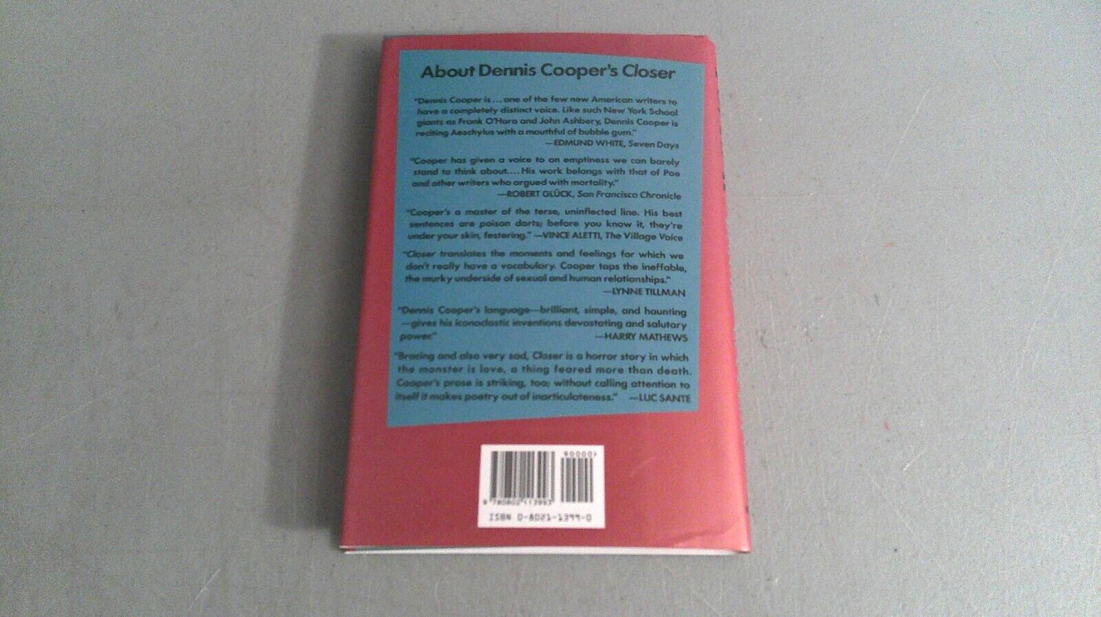 Frisk A Novel 1991 First Edition HC 1st Print Dennis Cooper/LGBT