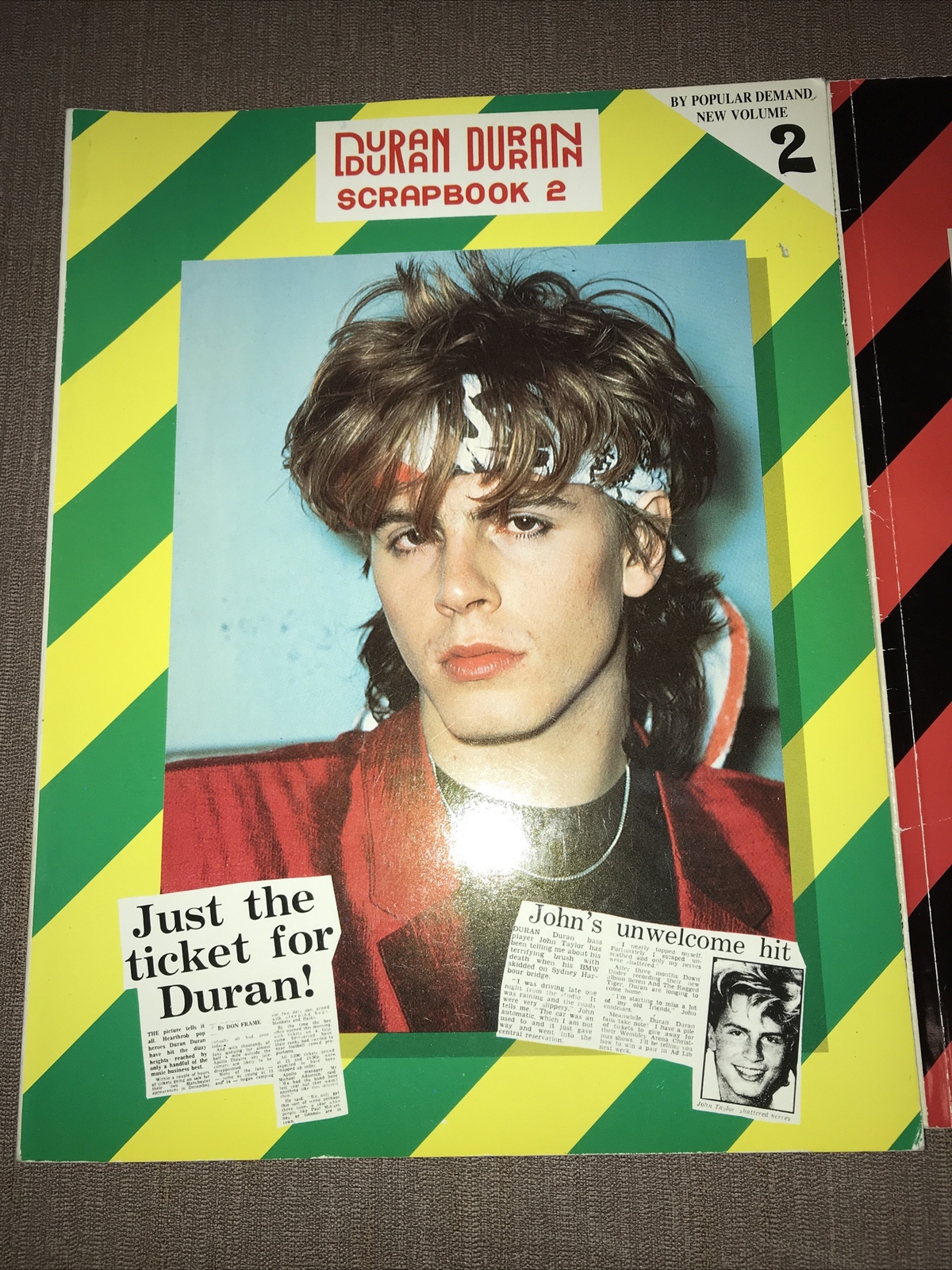 Vintage 80s Duran Duran Scrapbooks Volumes 2 & 3 Softcover Rare UK Editions