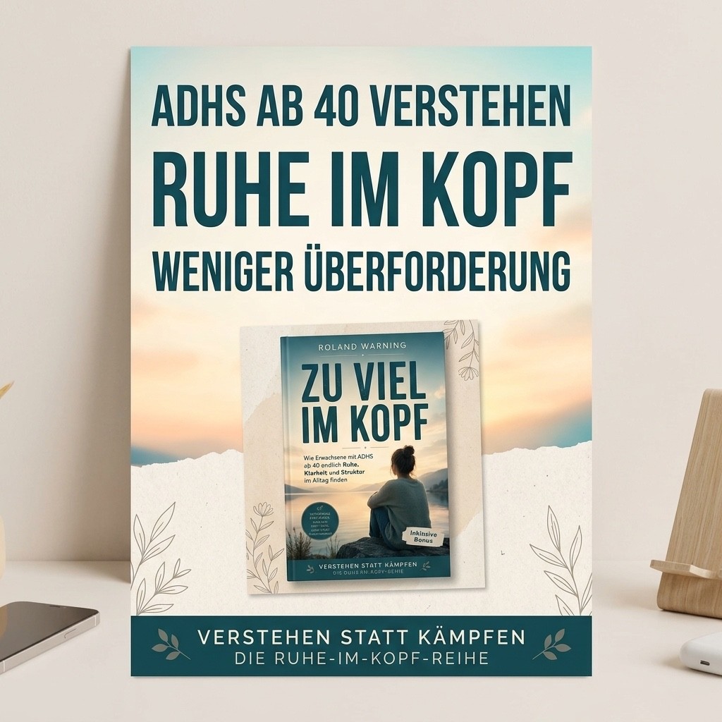 ADHS ab 40 verstehen – Zu viel im Kopf | 227 Seiten + Bonus Selbsthilfe