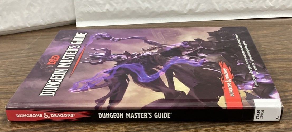 Dungeon Master’s Guide Dungeons & Dragons D&D HC RPG Wizards Coast 2014 EX-LIB