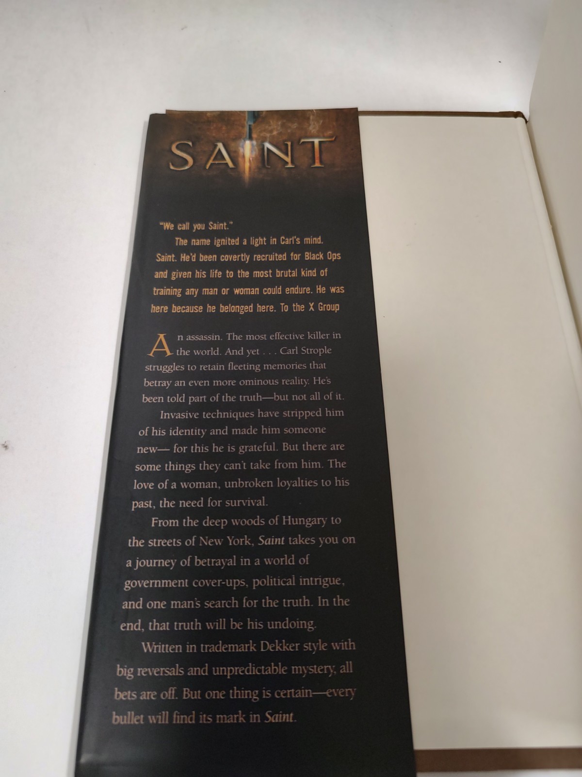 Saint by Ted Dekker (2006, Hardcover) Exclusive First Printing Signature Edition