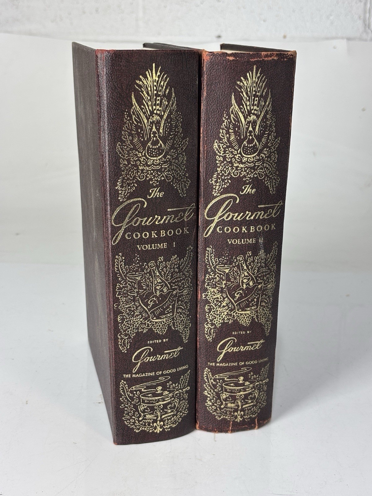 Books Gourmet Cook Books Set Of Two Kitchen Decor Library
