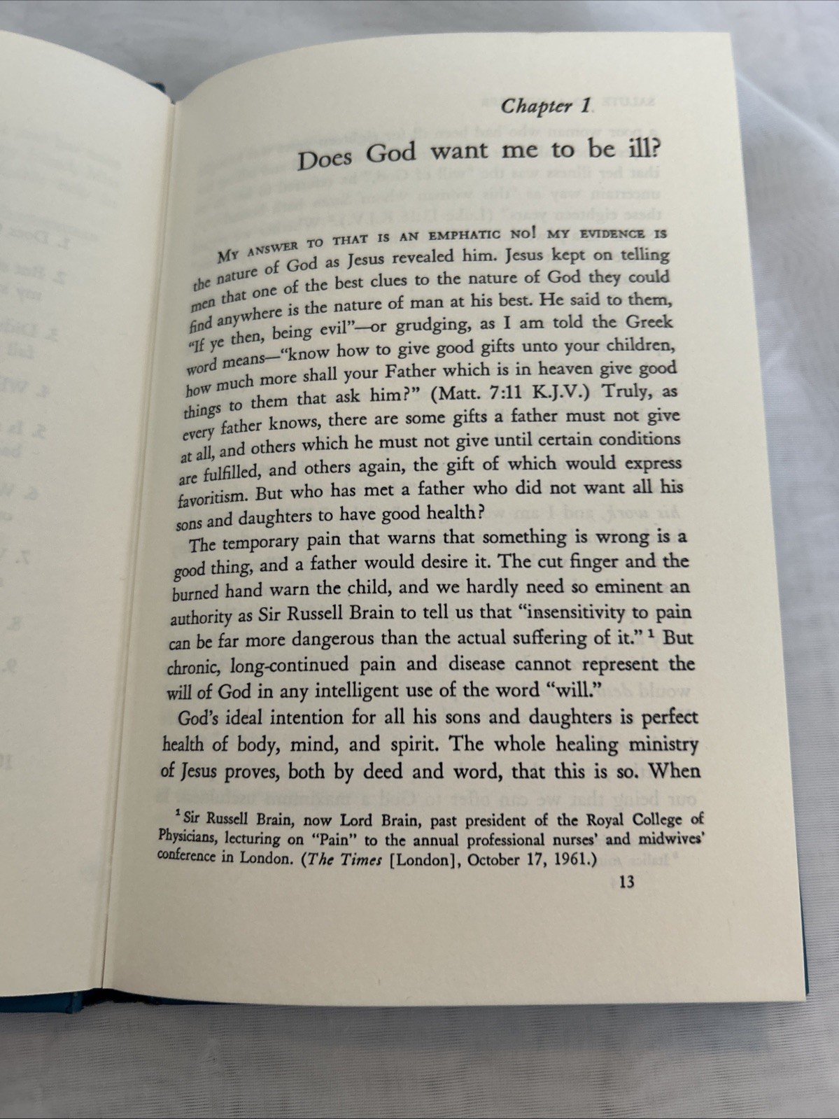 Salute To A Sufferer By Leslie D Weatherhead 1962 (HC) Abingdon Press