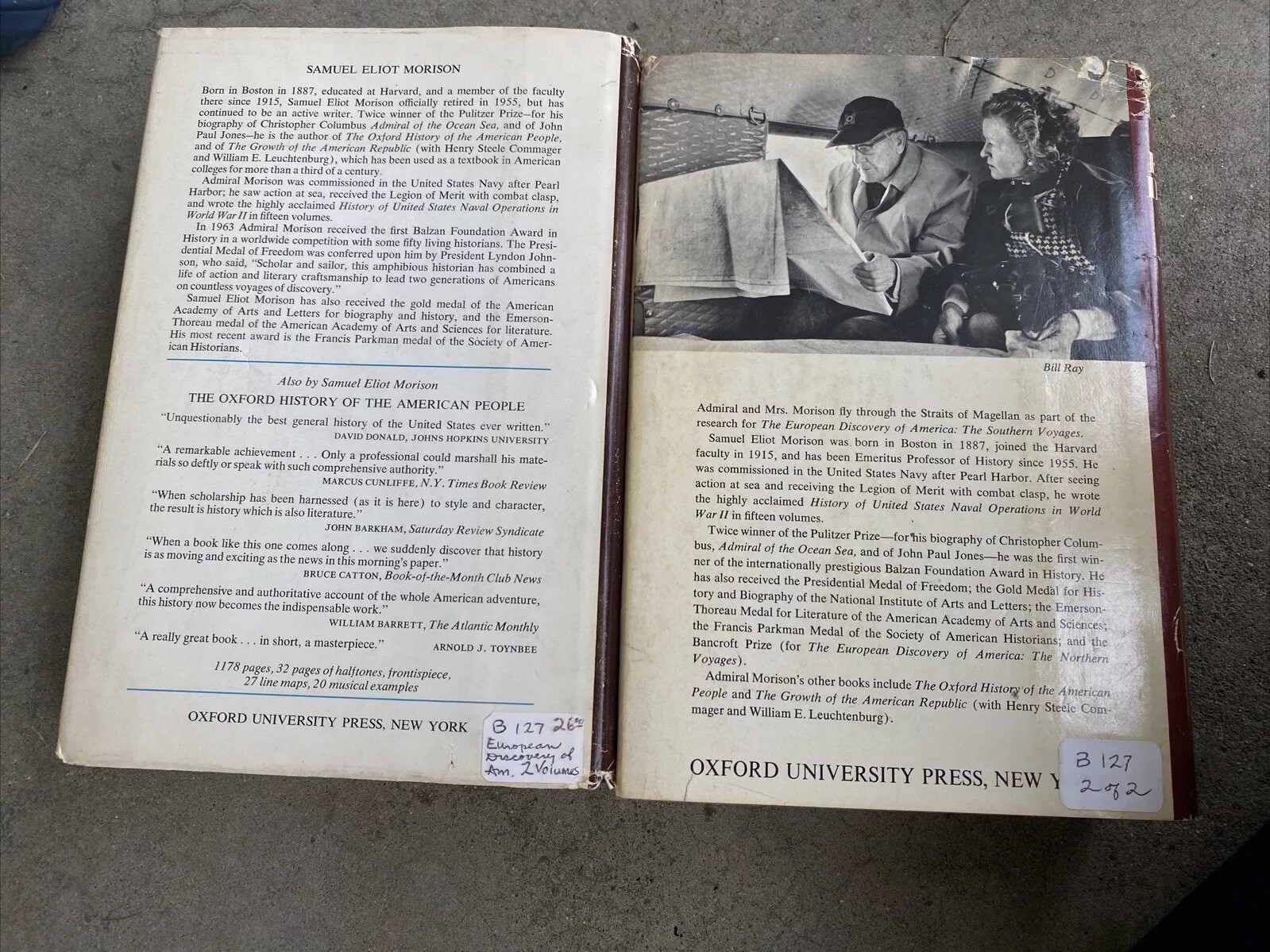 SAMUEL ELIOT MORISON: THE EUROPEAN DISCOVERY OF AMERICA – 2 vols HC/DJ