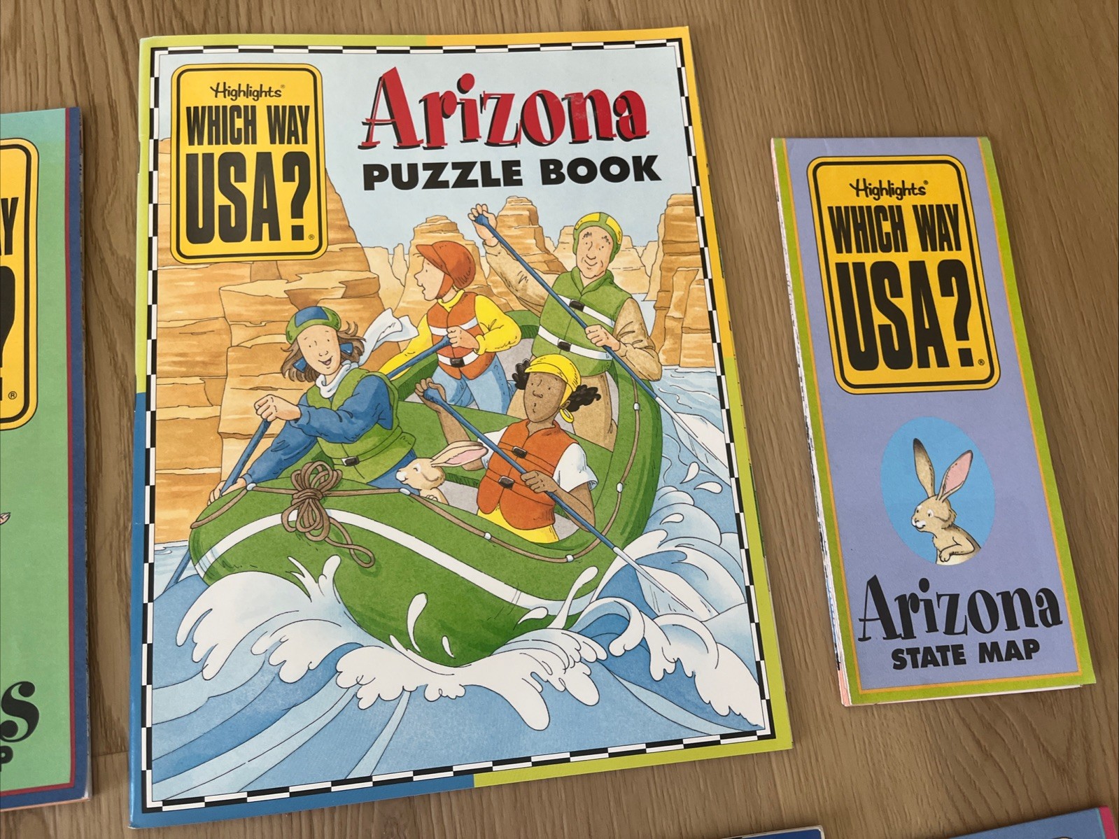 Highlights Which Way USA Puzzle Activity Books And Maps Lot of 12 NY, CA, TX, FL