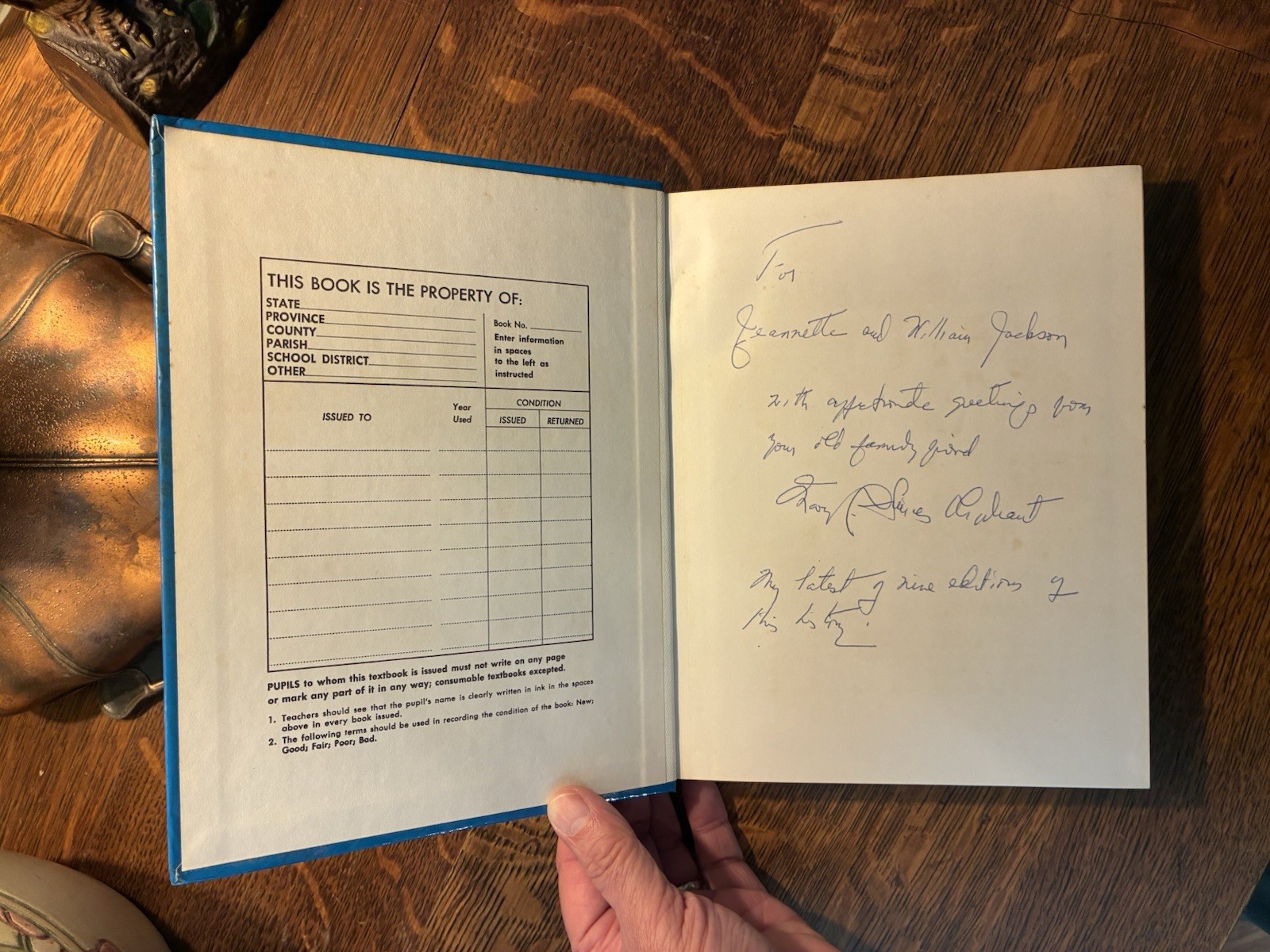 The History of South Carolina HC 1977 Signed by author Mary Simms Oliphant