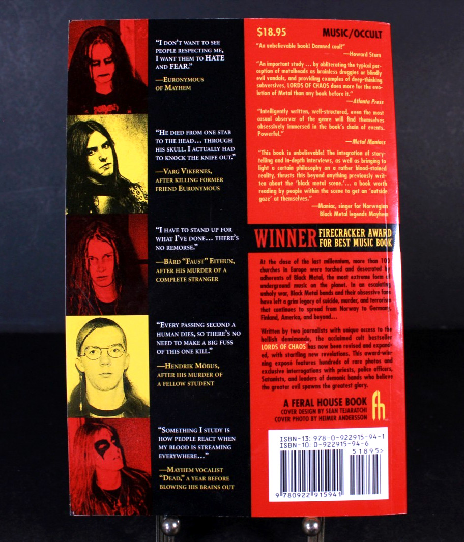 Lords of Chaos The Bloody Rise of the Satanic Metal Underground New Edition Book