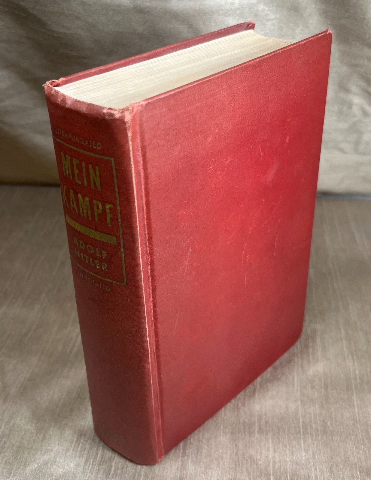 1939 Mein Kampf published in USA by Reynal & Hitchcock -Unexpurgated & Annotated