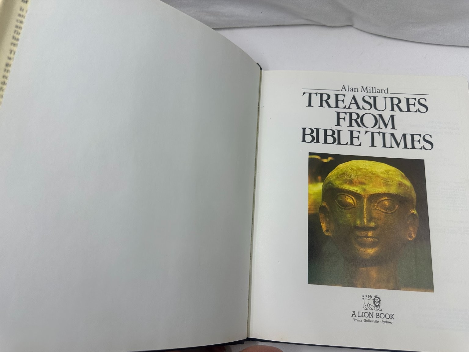 Treasures From Bible Times Alan Millard 1985 Illustrated Archaeology Lion