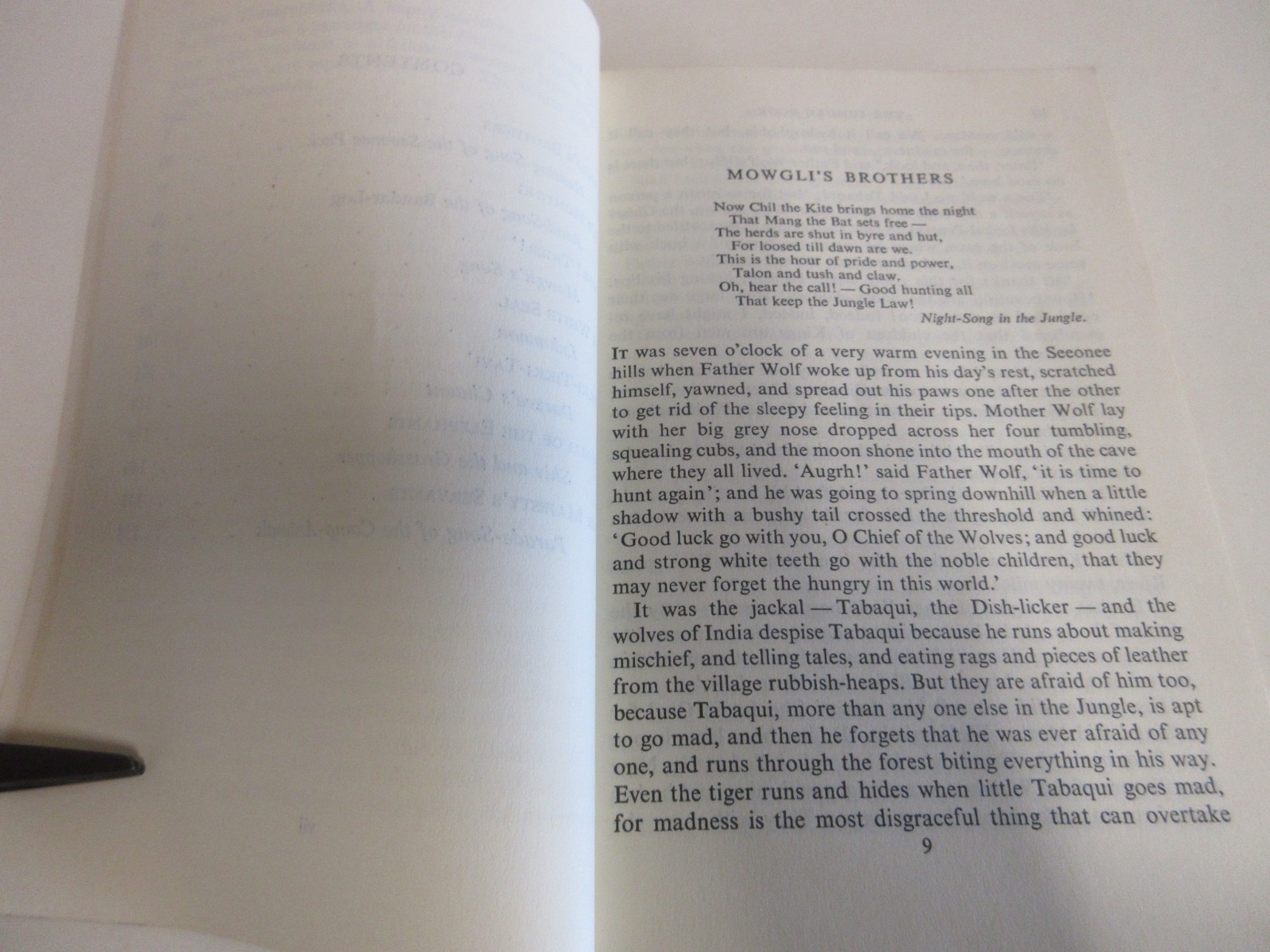 The Jungle Book – Rudyard Kipling – Vintage Paperback Classic – 159 Pages – 1961