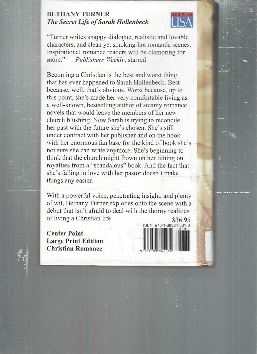BETHANY TURNER – THE SECRET LIFE OF SARAH HOLLENBECK – LARGE PRINT – LP152