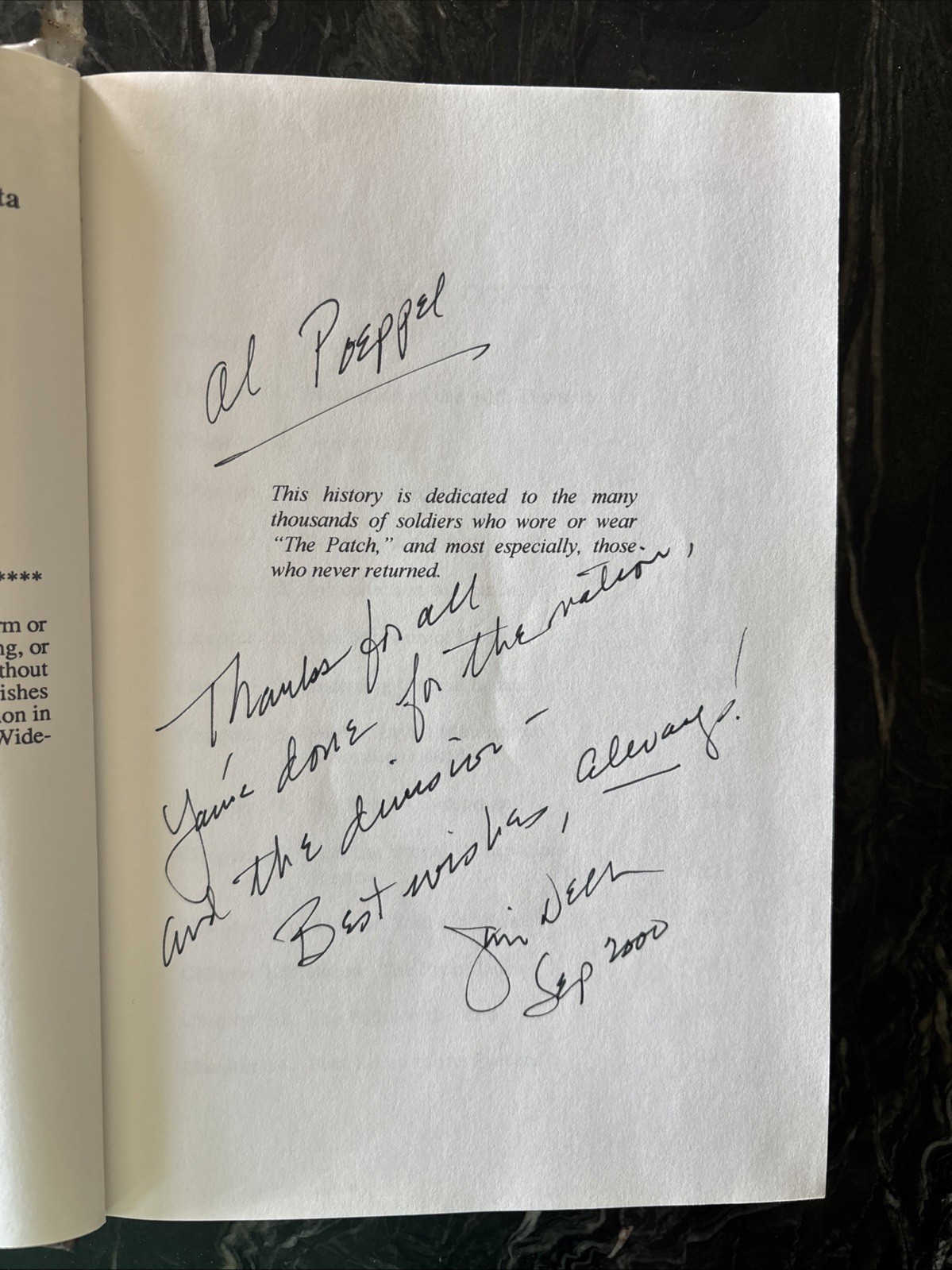 Fighting Fortieth : In War and Peace by James D. Delk (1998, Hardcover) Signed