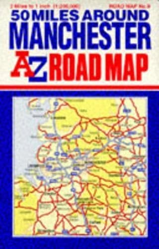 Fifty Miles Around Manchester (A-Z 3 Miles to 1 Inch) Sheet map, folded Book The
