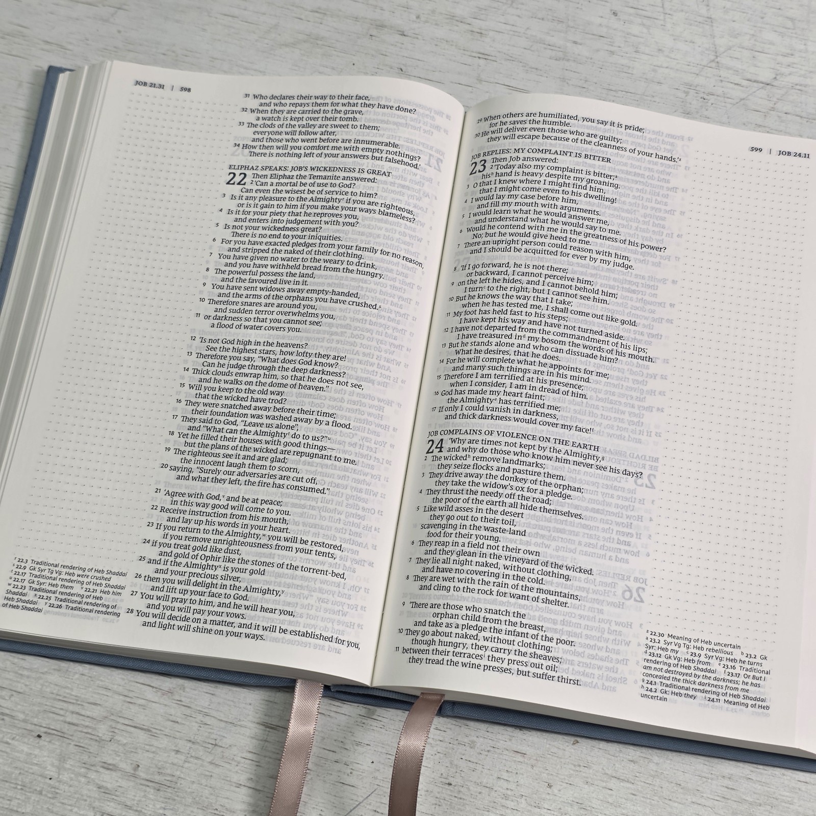 NRSV Catholic Bible Press Blue Note Taking Journal Cloth Board Canvas Hardcover
