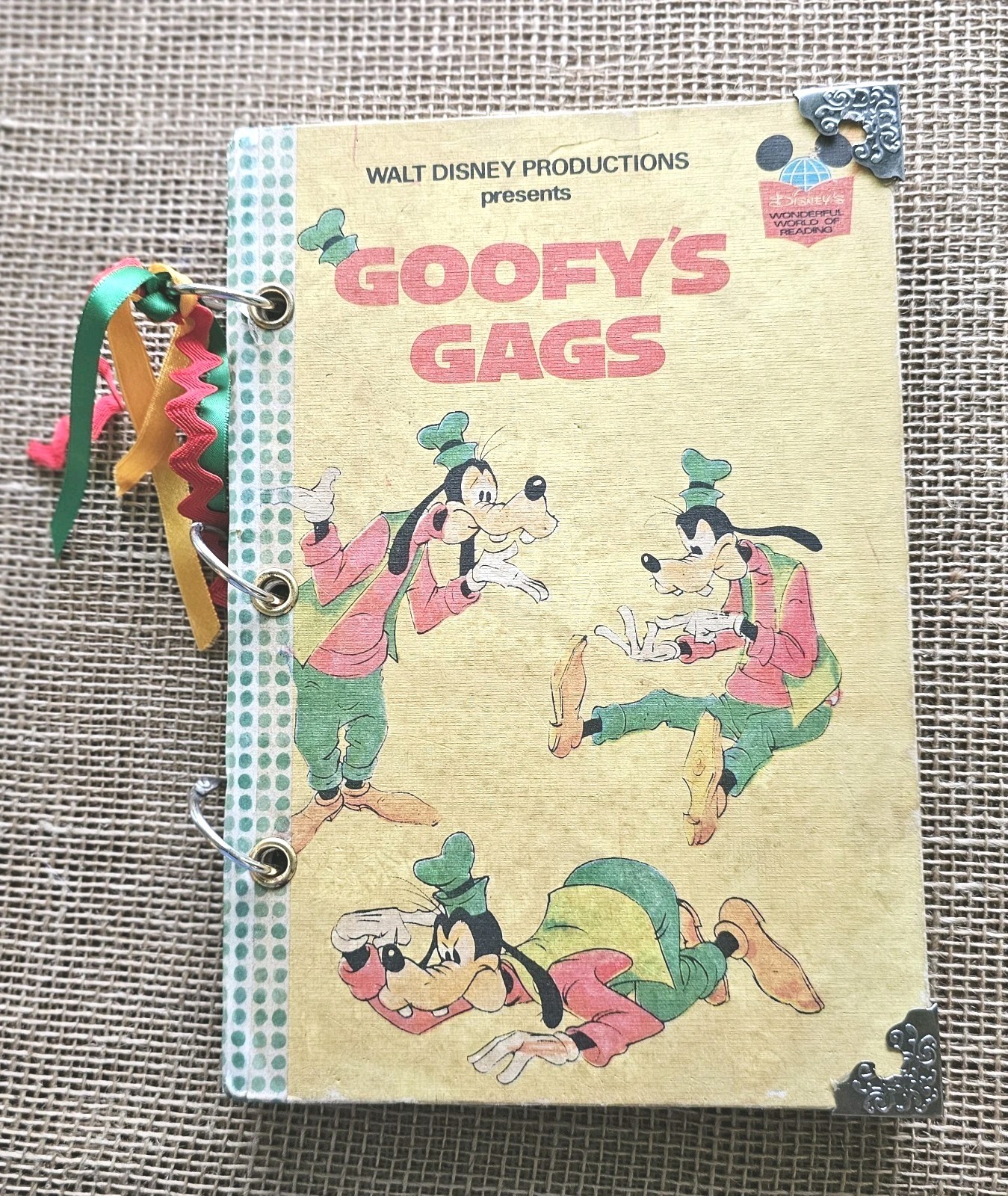 Vintage Goofy Gags Disney Junk Journal 9.25″x6.25″