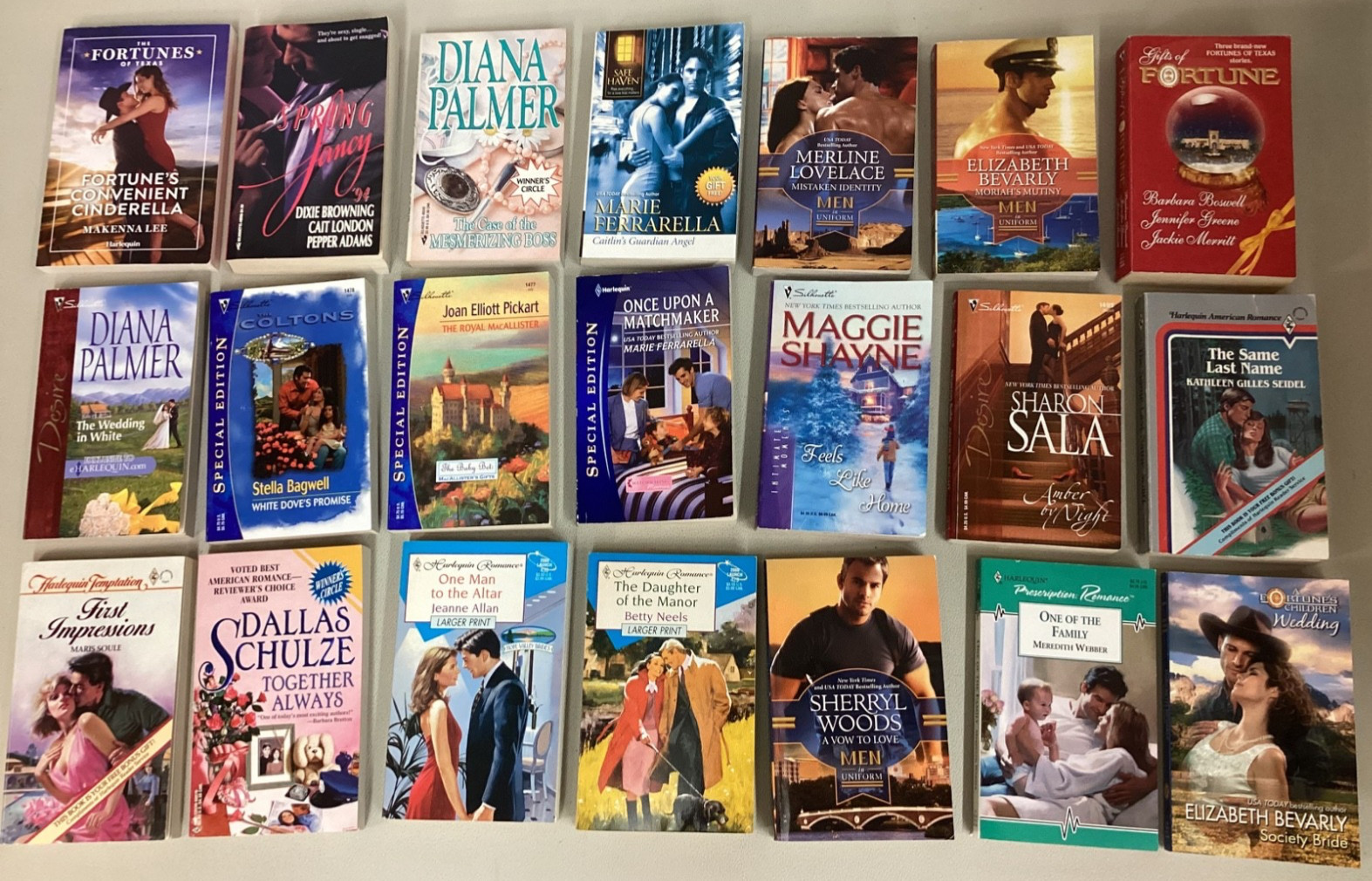 LOT OF 62 MISC HARLEQUIN/SILHOUETTE ROMANCE BOOKS~PB~Christmas/DangerousToLove +