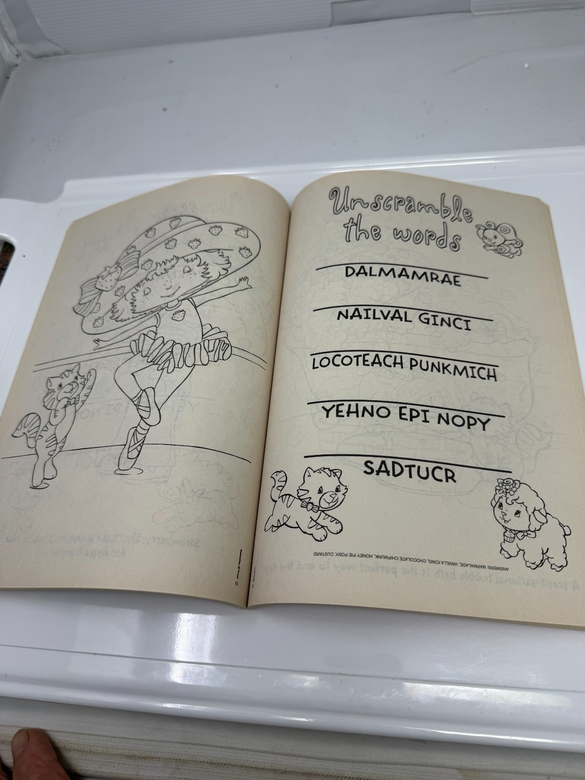 Nice Strawberry Shortcake coloring activity book 2004 .97 cents Dalmatian Press
