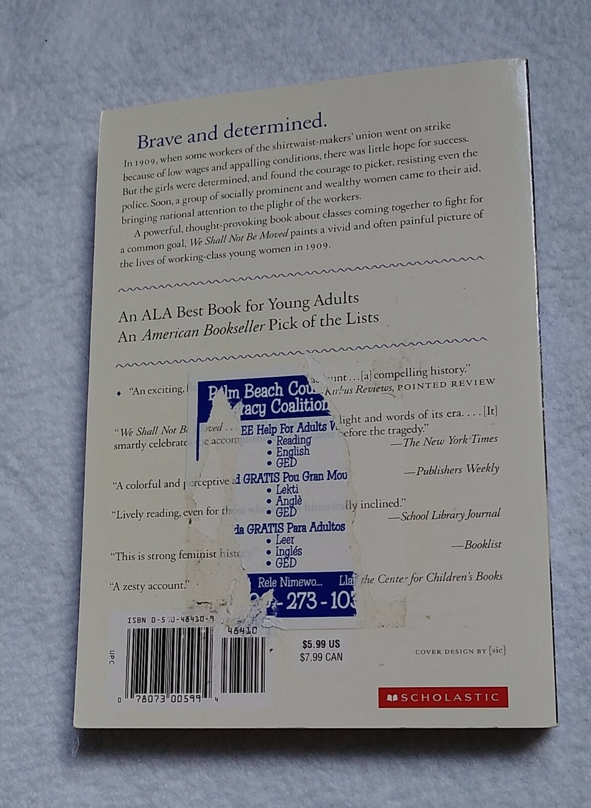 We Shall Not Be Moved | Joan Dash | 1998 | Paperback | History