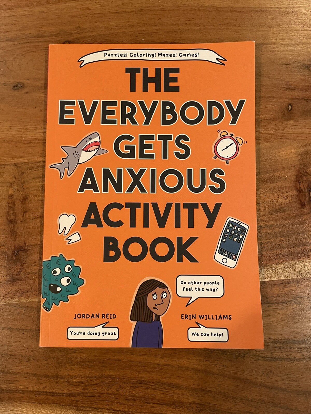 The Everybody Gets Anxious Activity Book PAPERBACK 2022 by Jordan Reid NEW!!