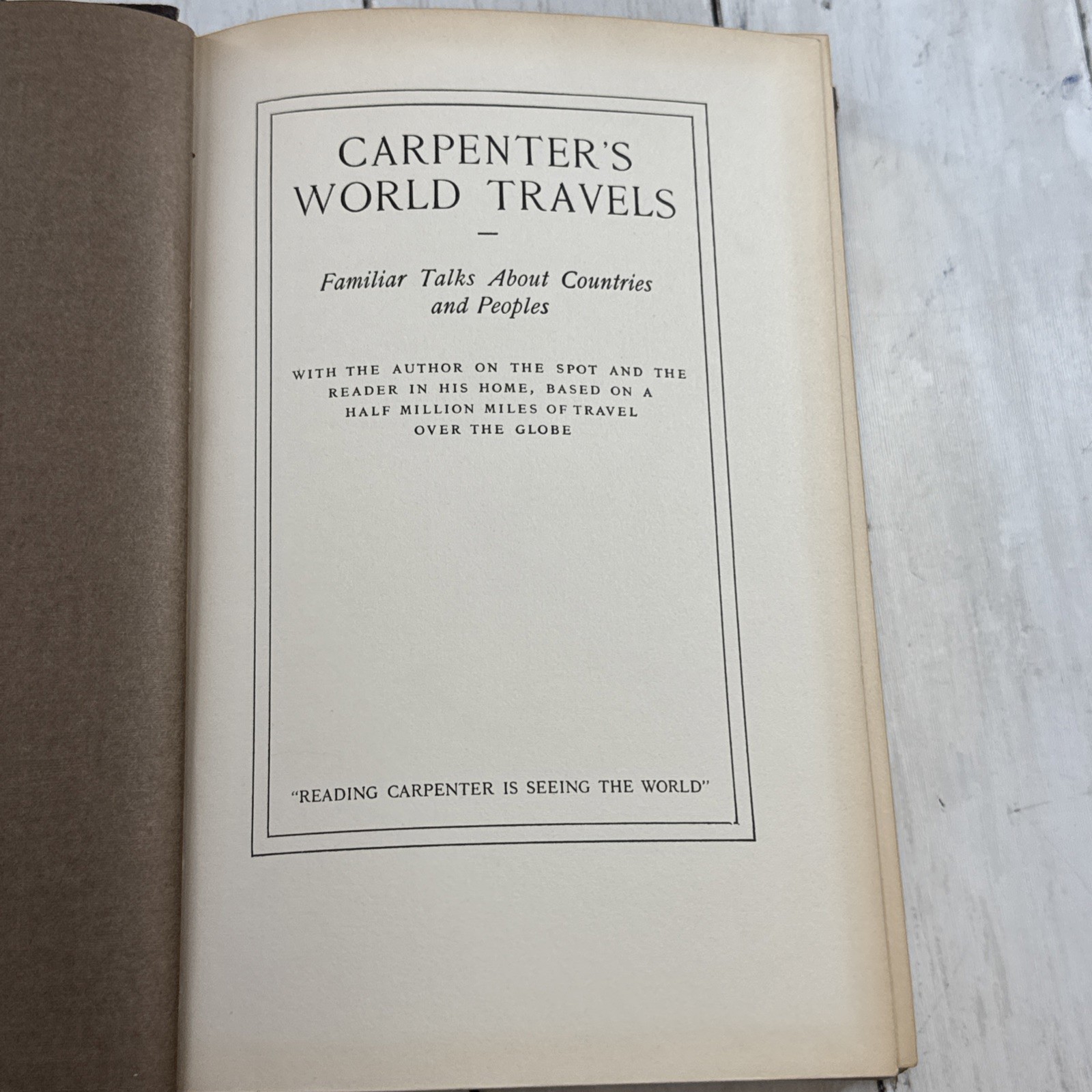 Carpenter’s World Travels Frank G Carpenter 1926 HC Doubleday Caribbean Lands