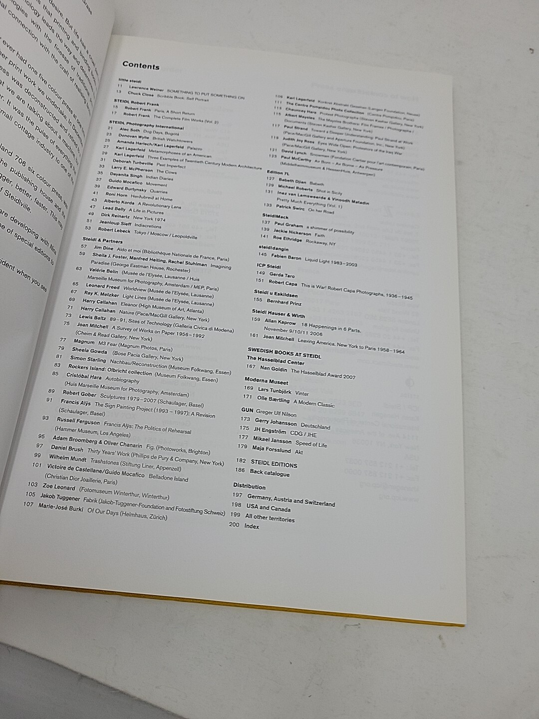 Steidl Fall Winter 2007 – 2008 Art Book