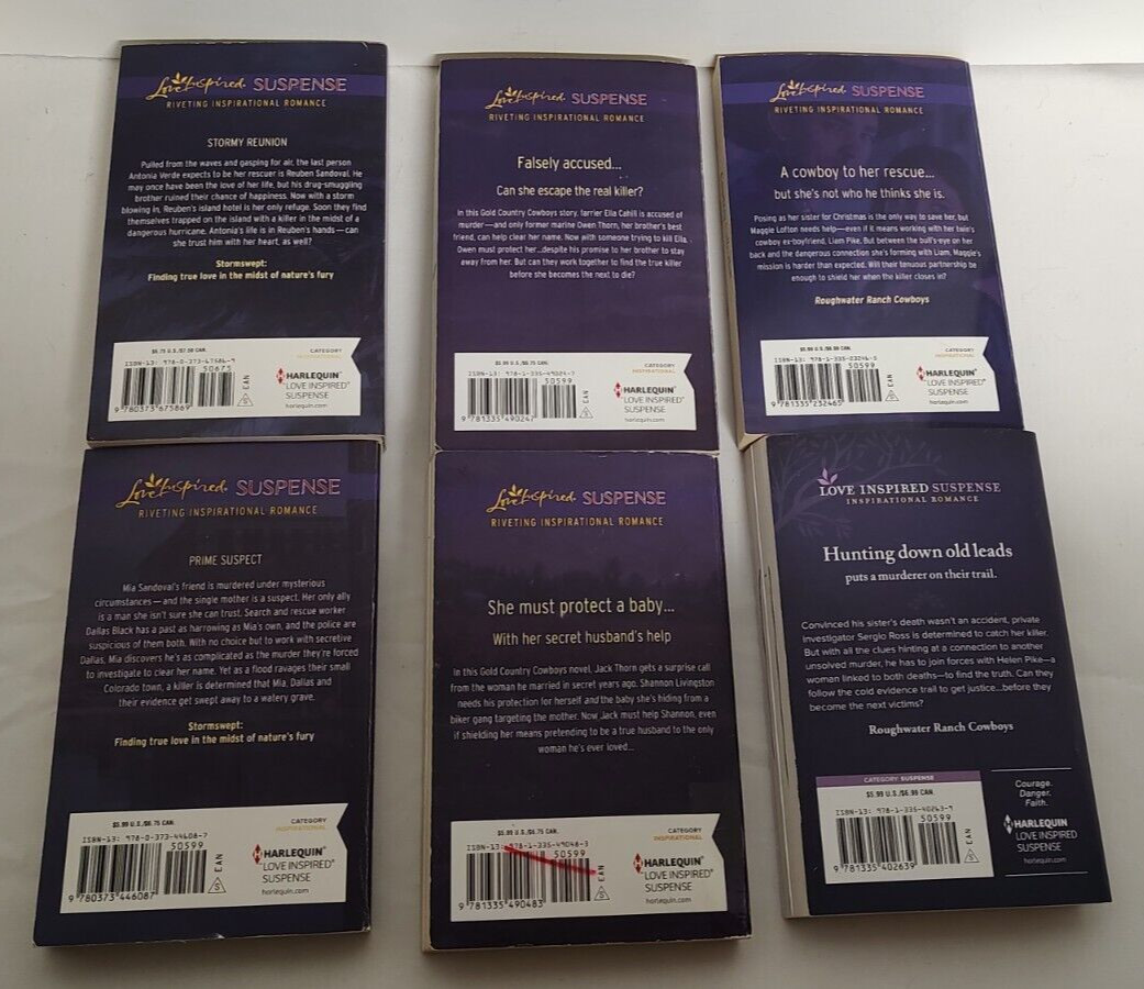 Love Inspired Suspense Dana Mentink Lot Of 5 Stormswept Gold Country Cowboys