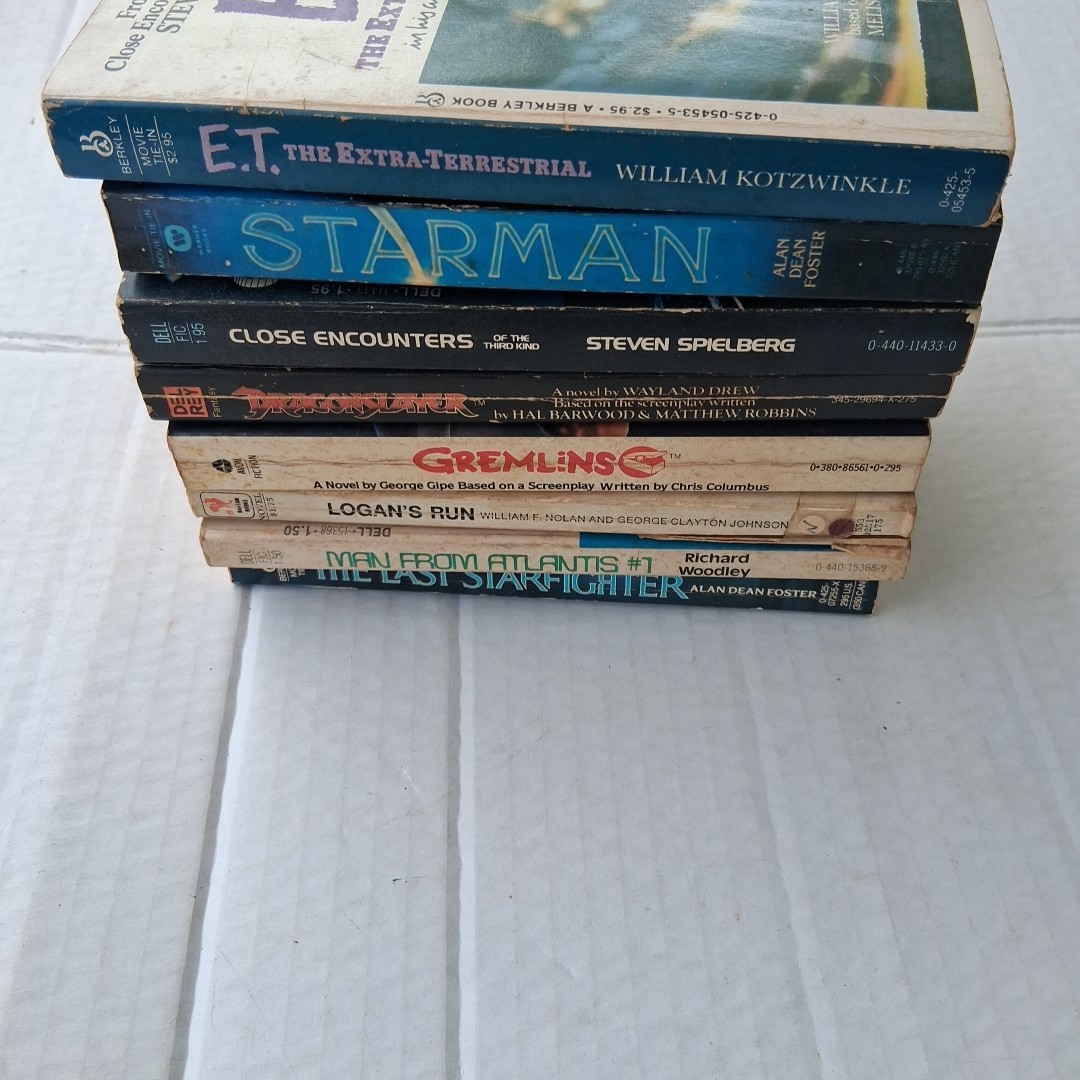 Science Fiction Sci-Fi Fantasy Horror 70’s 80’s Movie Novels Paperback Lot Of 8
