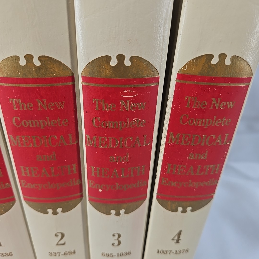 1982 Vintage – The New Complete Medical and Health Encyclopedia Four Volume Set