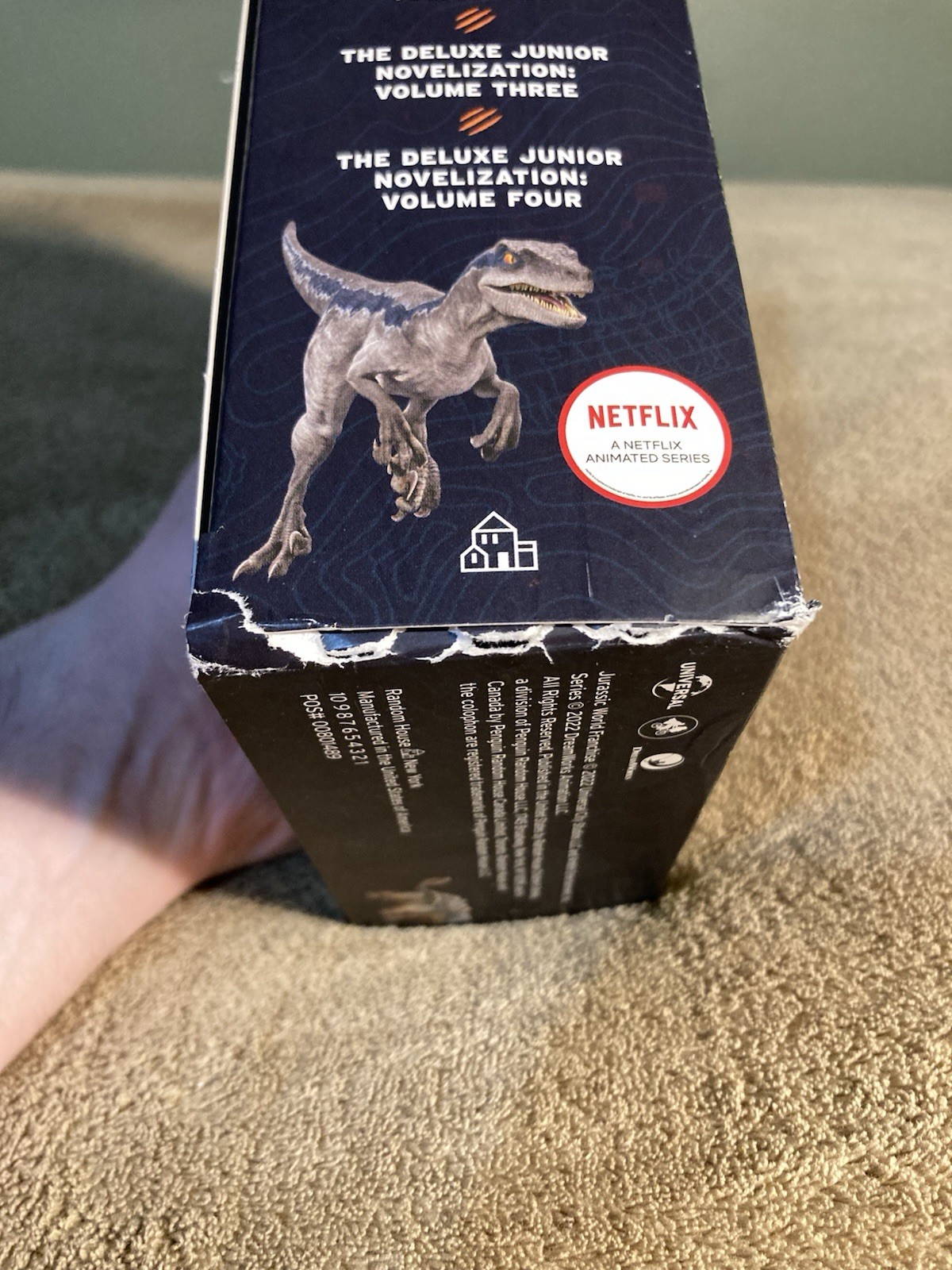 Camp Cretaceous Deluxe Junior Novelization Book Box Set Jurassic World Vol 1-4