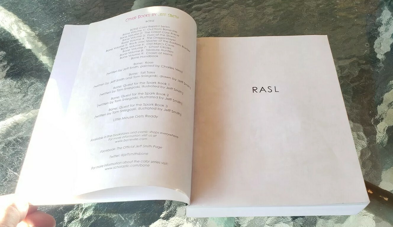 RASL Graphic Novel Book by Jeff Smith Uncorrected Proof Version Color & B&W 2013