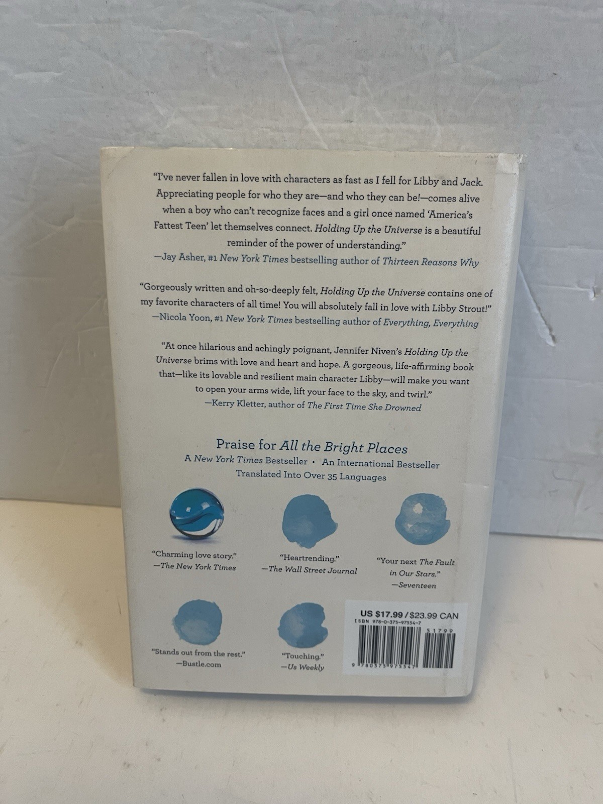 Holding Up the Universe by Jennifer Niven SIGNED 2016 Hardcover First Edition DJ
