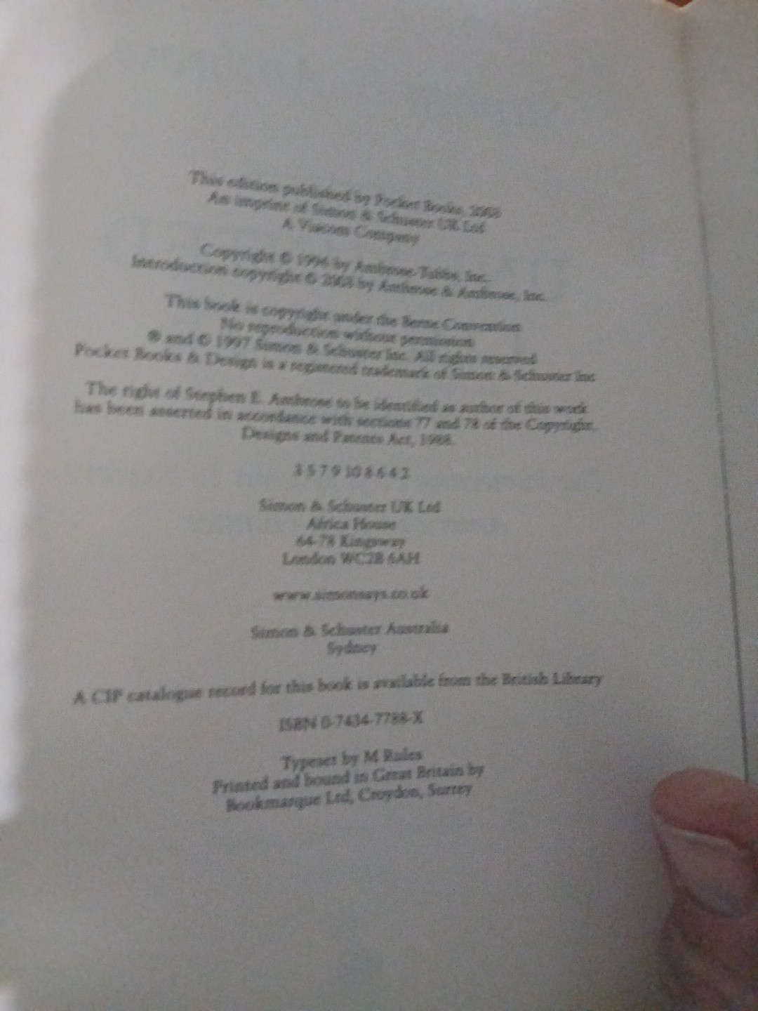 Undaunted Courage SC Stephen E Ambrose 574 Pages