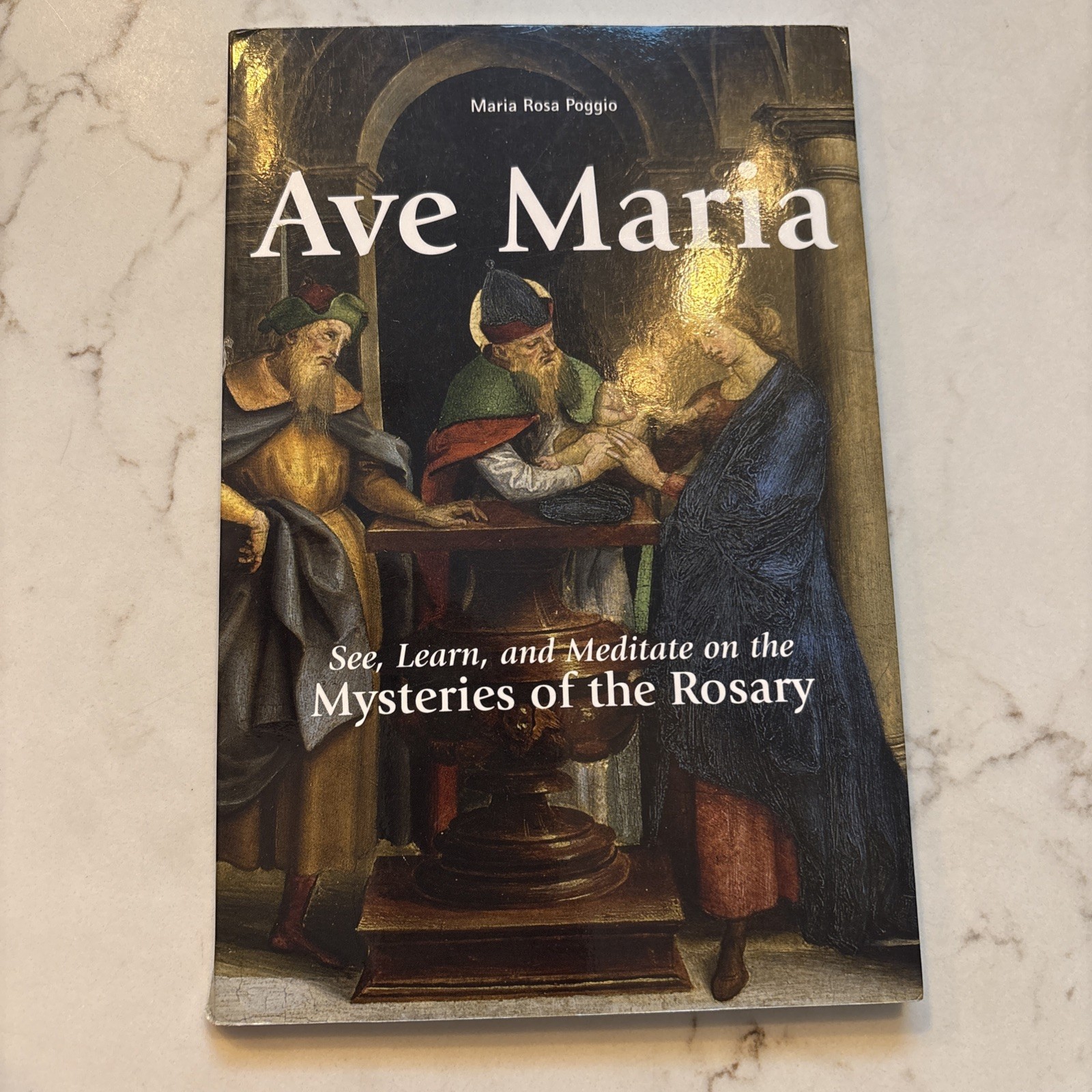AVE MARIA: SEE, LEARN, AND MEDITATE ON THE MYSTERIES OF The Rosary By M. Poggio