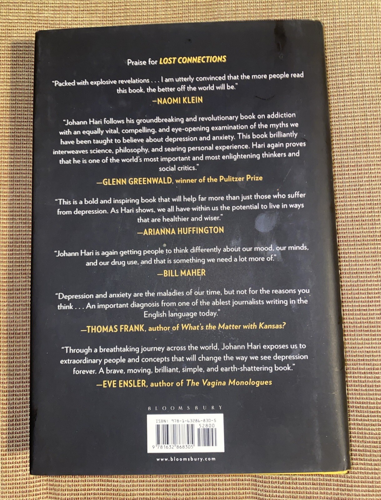 Lost Connections: Why You’re Depressed and How to Find Hope by Hari, Johann