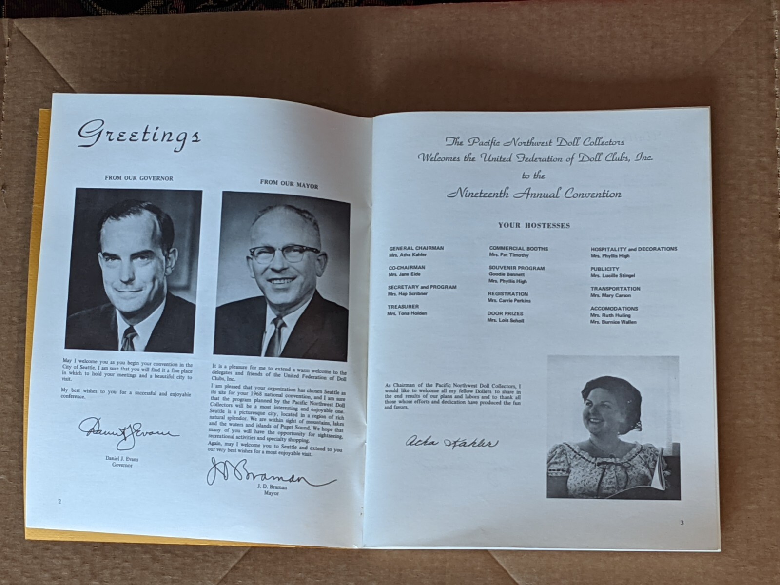 Pacific Northwest Doll Collectors – Seattle 1968 convention book – 136 pages
