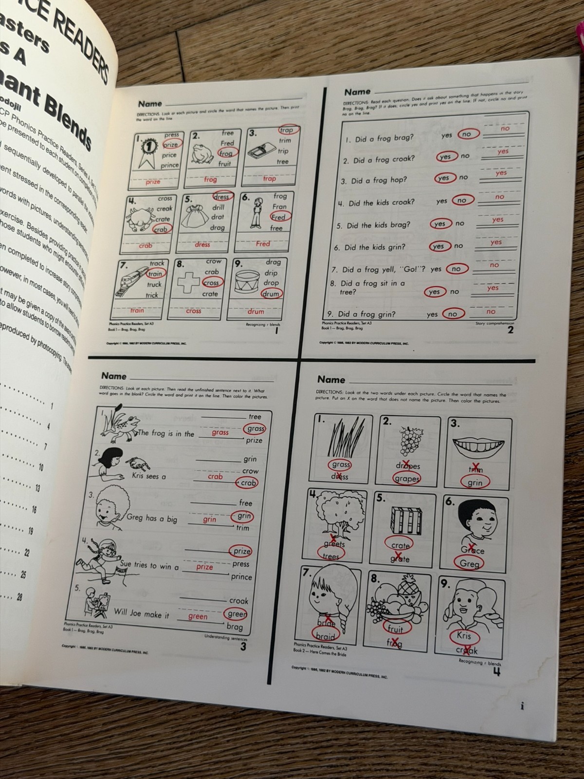PHONICS PRACTICE READERS SERIES A SET 1-3 SKILLMASTERS By Modern Curriculum