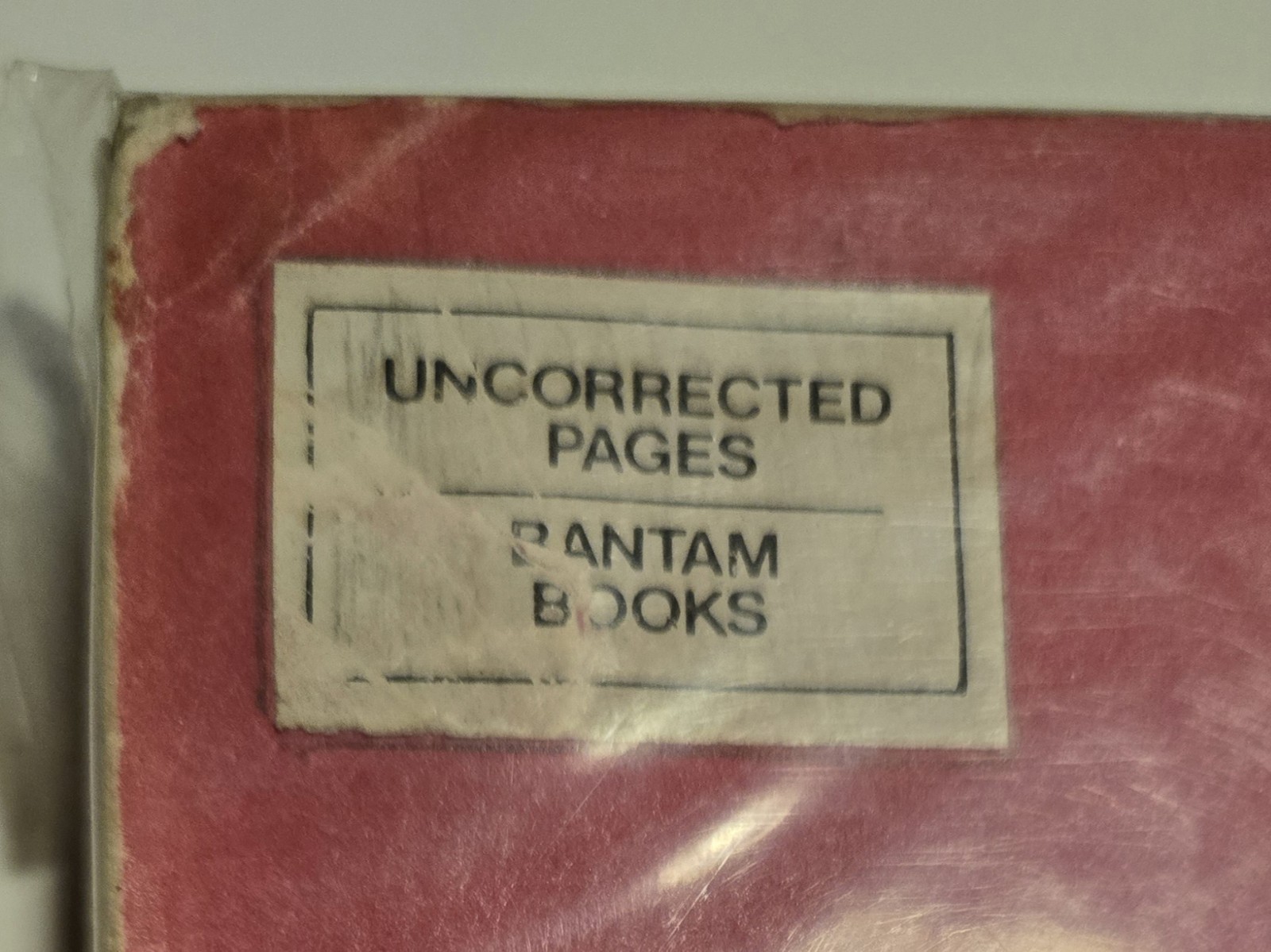 UNCORRECTED PROOF Little Big John Crowley 1981 with letter from Bantam Books ARC