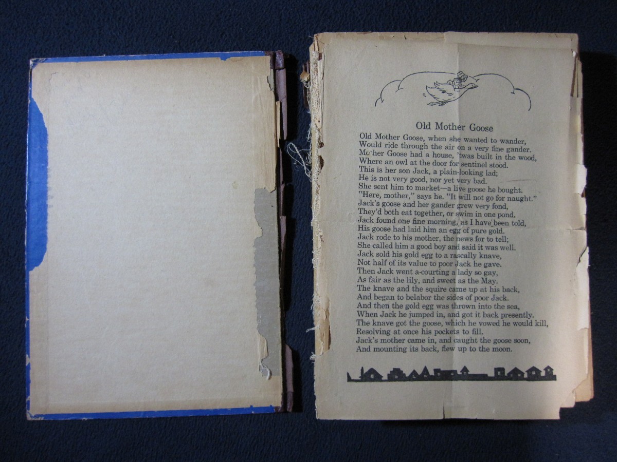 Complete Mother Goose [Hardcover] Circa 1940s Lois Maloy Artist 10 pages missing