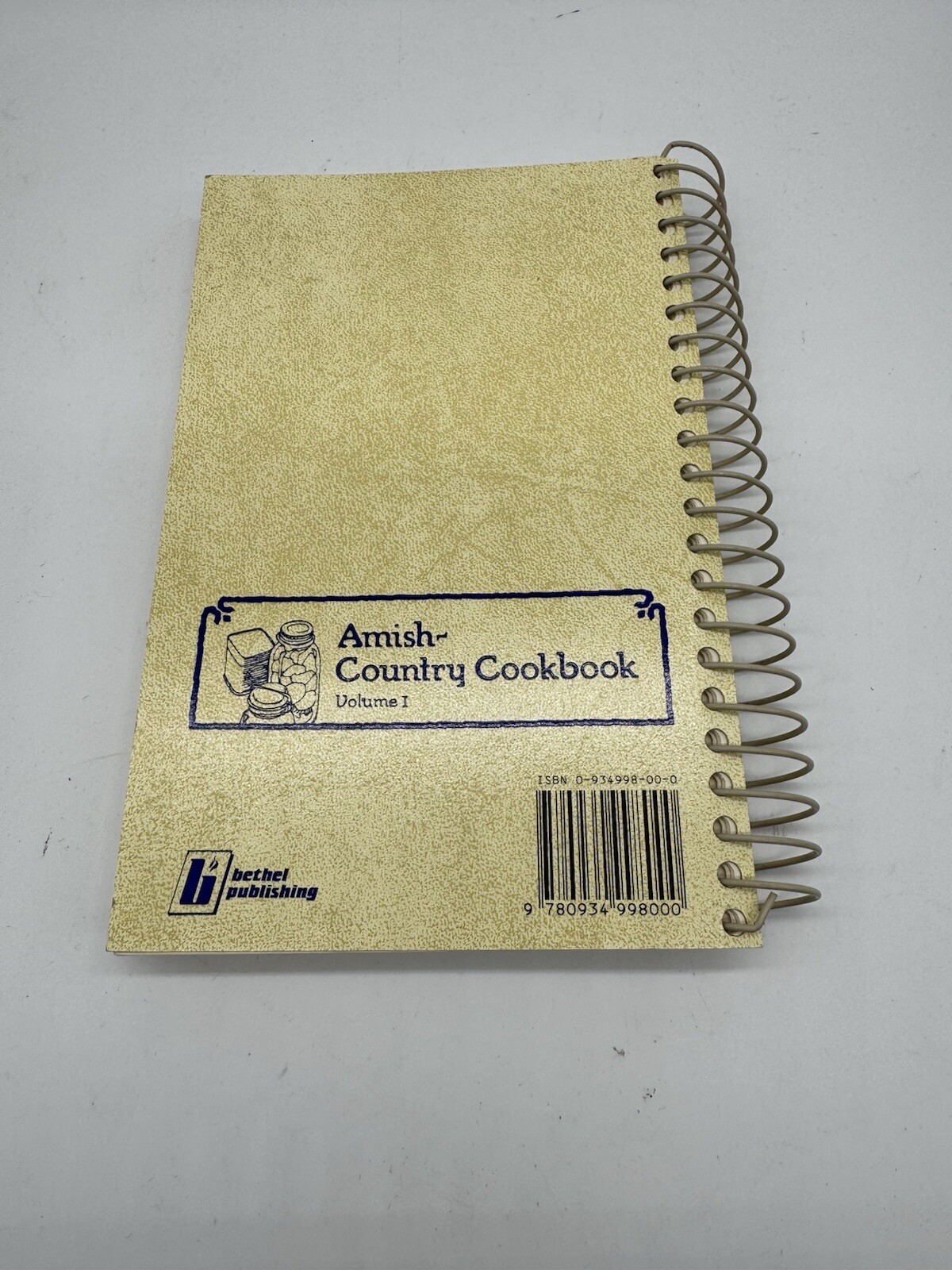 Amish-Country Cookbook Volume 1 Sue Miller 1979 Revised Edition Vintage Spiral