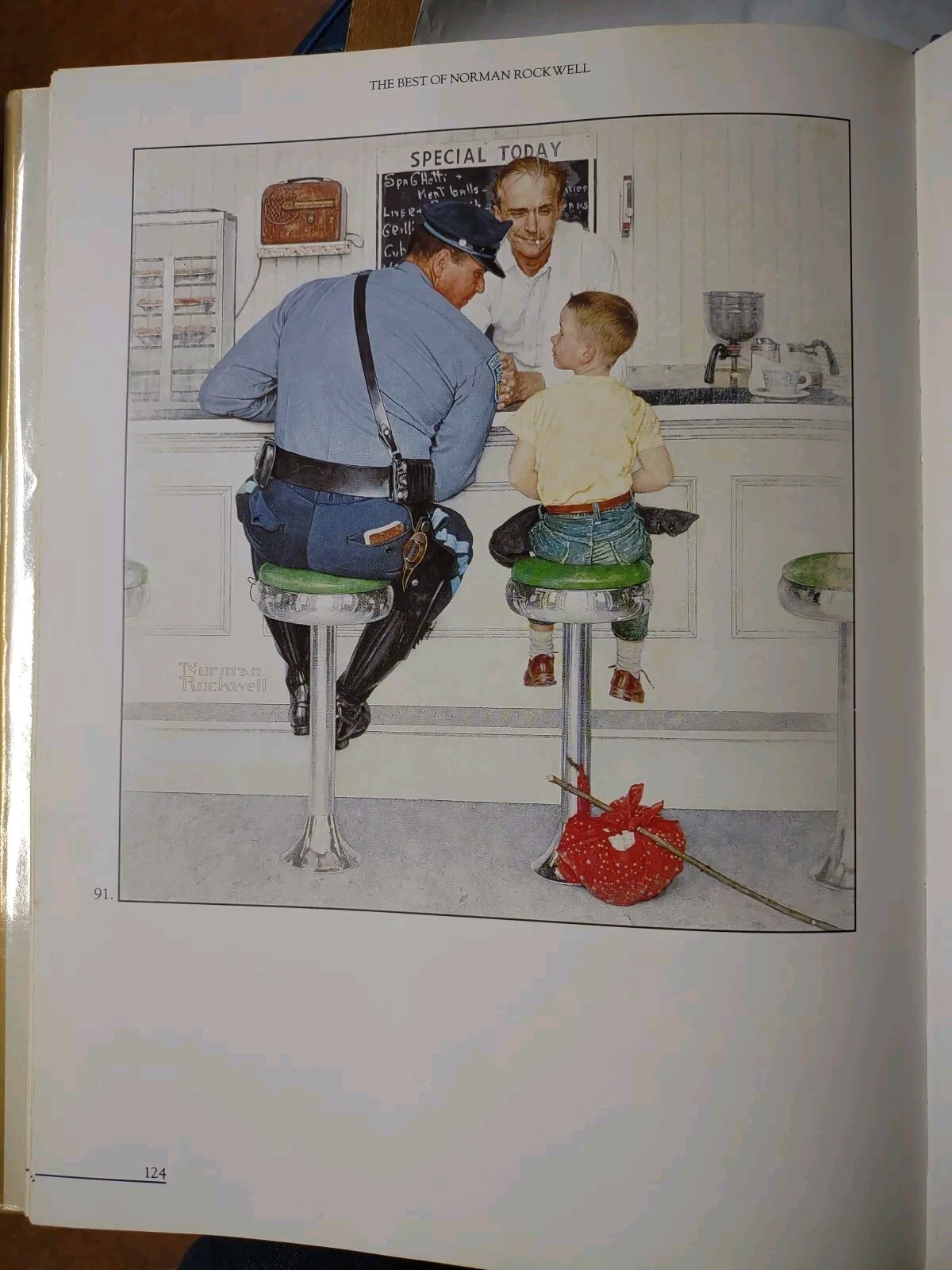 THE BEST OF NORMAN ROCKWELL BY THOMAS ROCKWELL HARDCOVER BOOK 136 PAGES