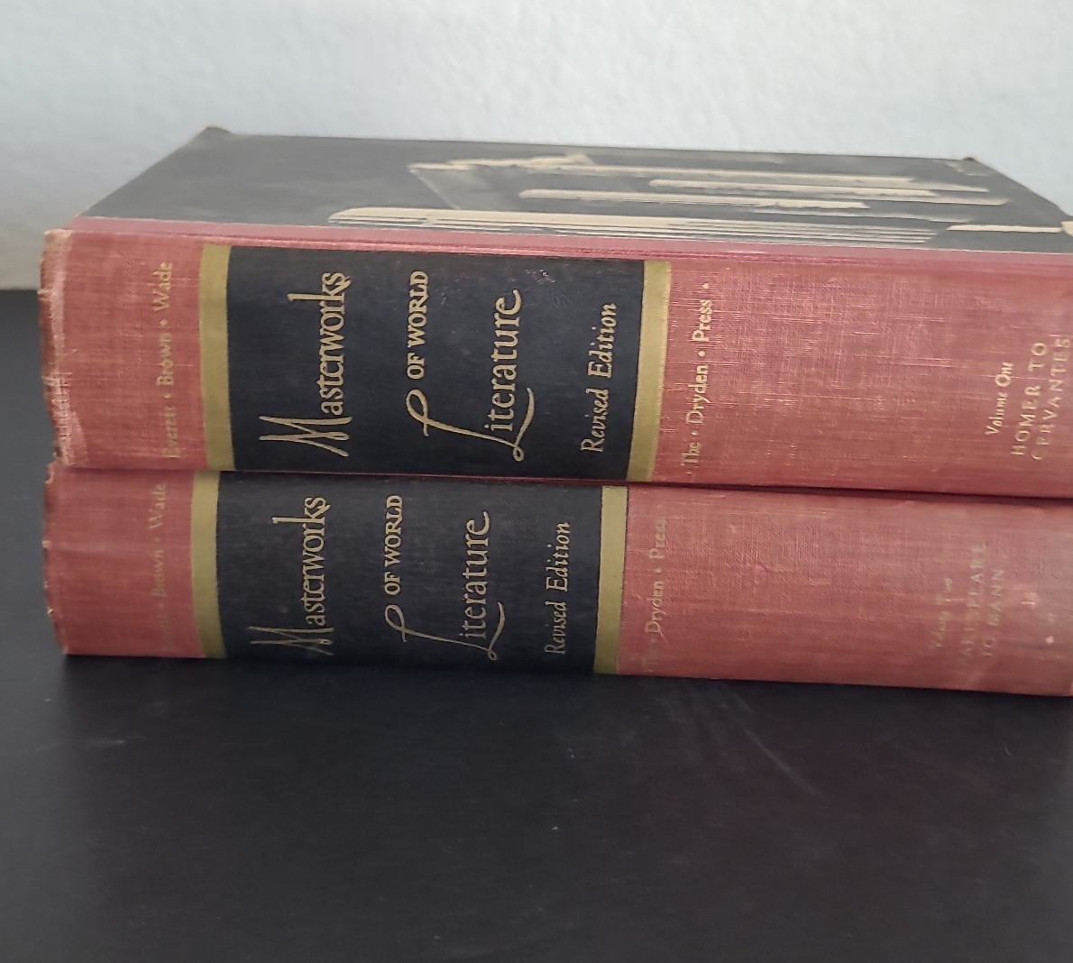 Masterworks Of world Literature revised Edition Volume 1&2