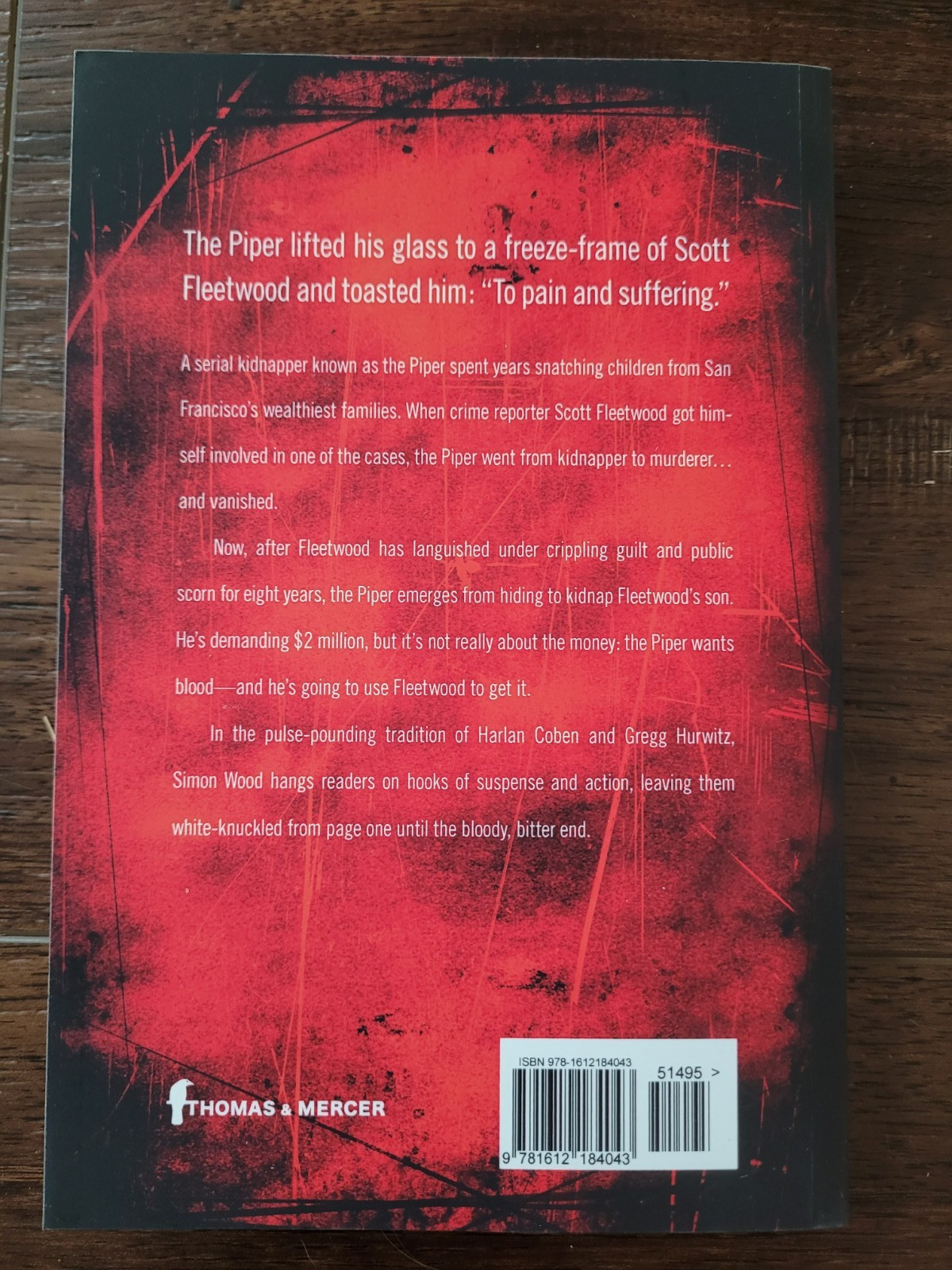 Autographed! PAYING THE PIPER & SAVING GRACE by Simon Wood (Trade Paperback/New)