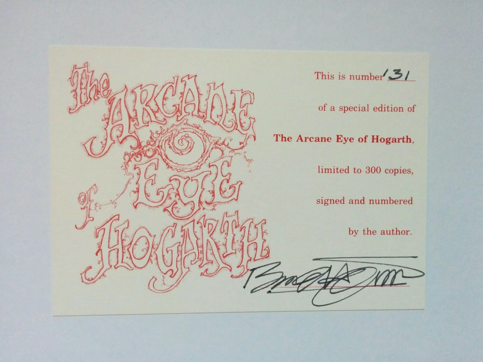 ARCANE EYE OF BURNE HOGARTH Signed Numbered 1/300 HC Fantagraphics LIKE NEW