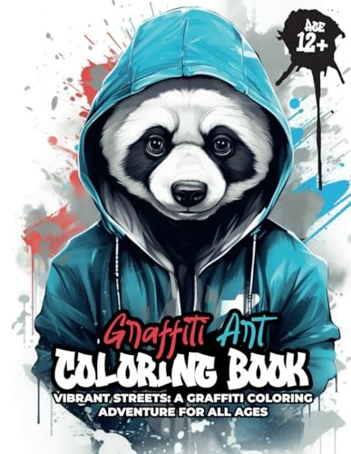 Graffiti Art Coloring Book for Adults & Teens, 106 Pages, Urban Street Designs