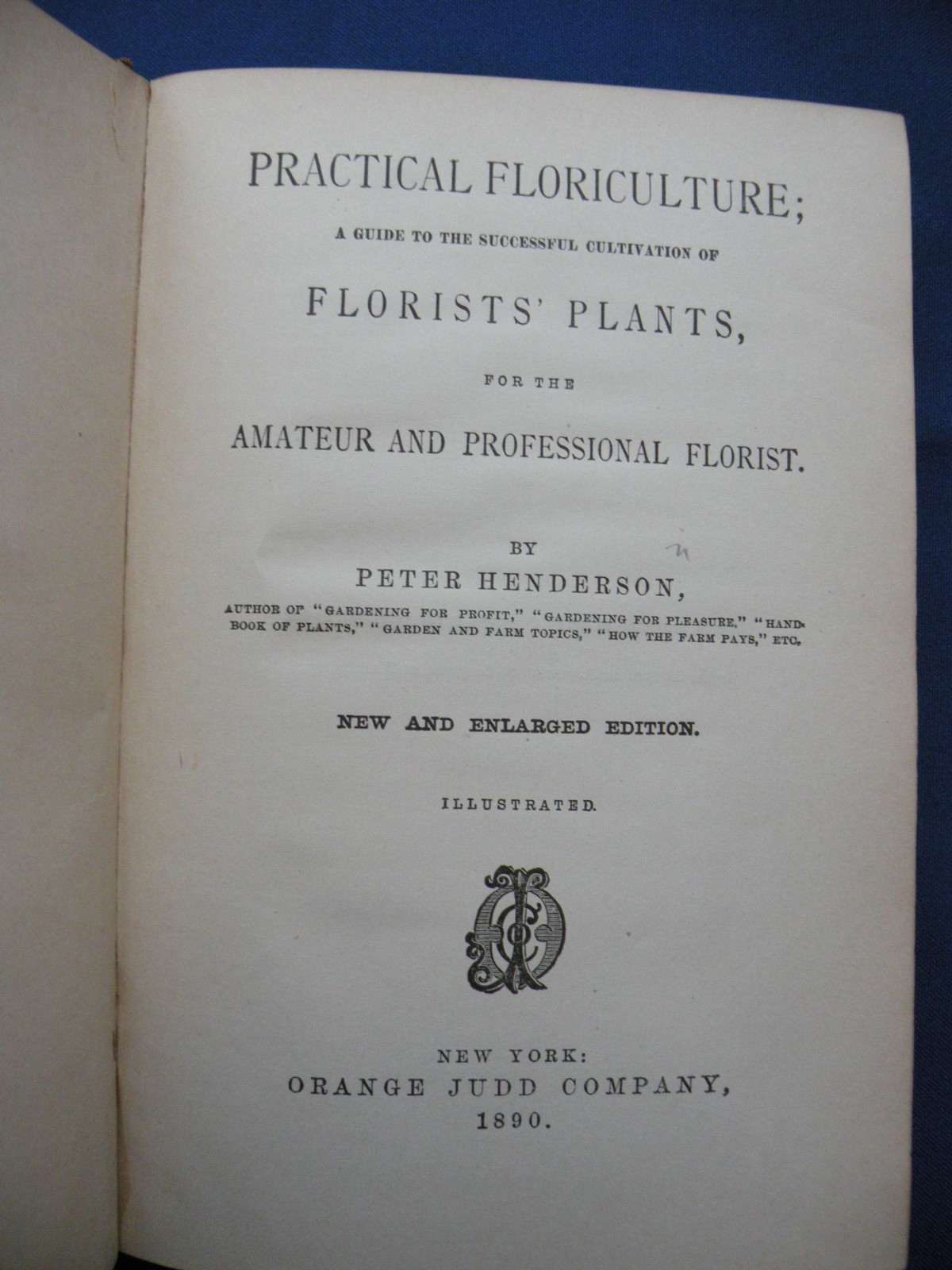 Book Practical Floriculture 1980 Peter Henderson 325 pages