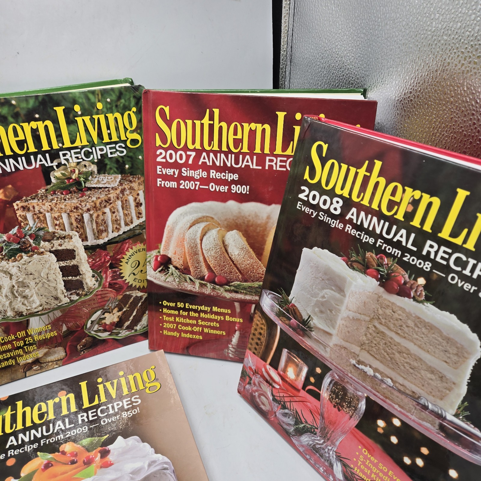 Southern Living Cookbooks 1992 1993 2002 2003 2007 2008 2009 lot 7 Annual Recipe