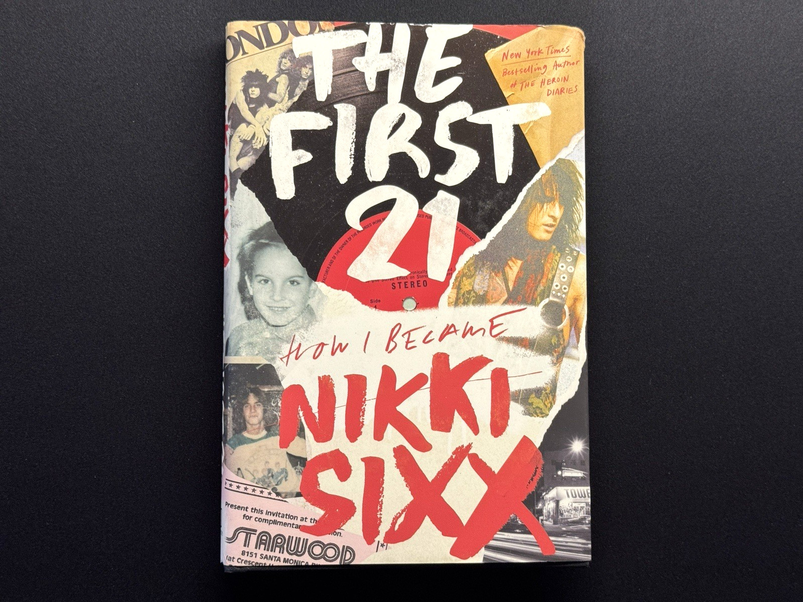 NIKKI SIXX SIGNED AUTOGRAPH BOOK Signed The First 21 How I Became 1st Edtiion