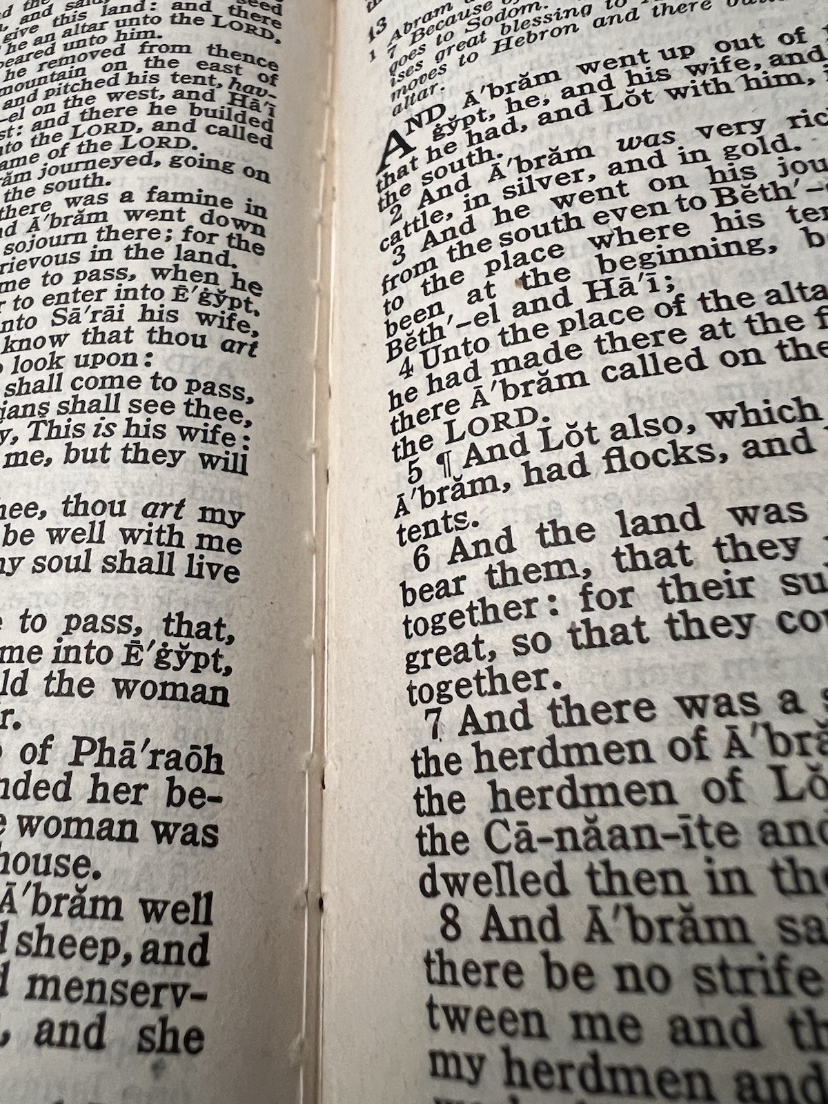 Handsize 1945 National Bible Press; Self Pronouncing KJV Study Helps; Color Maps